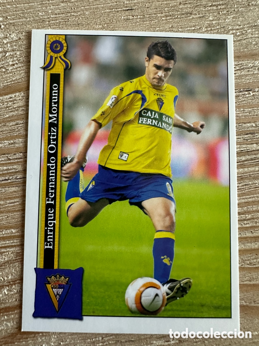 Trading cards: ENRIQUE CADIZ 482 LAS FICHAS DE LA LIGA 2006 MUNDICROMO 2005-06 05 06