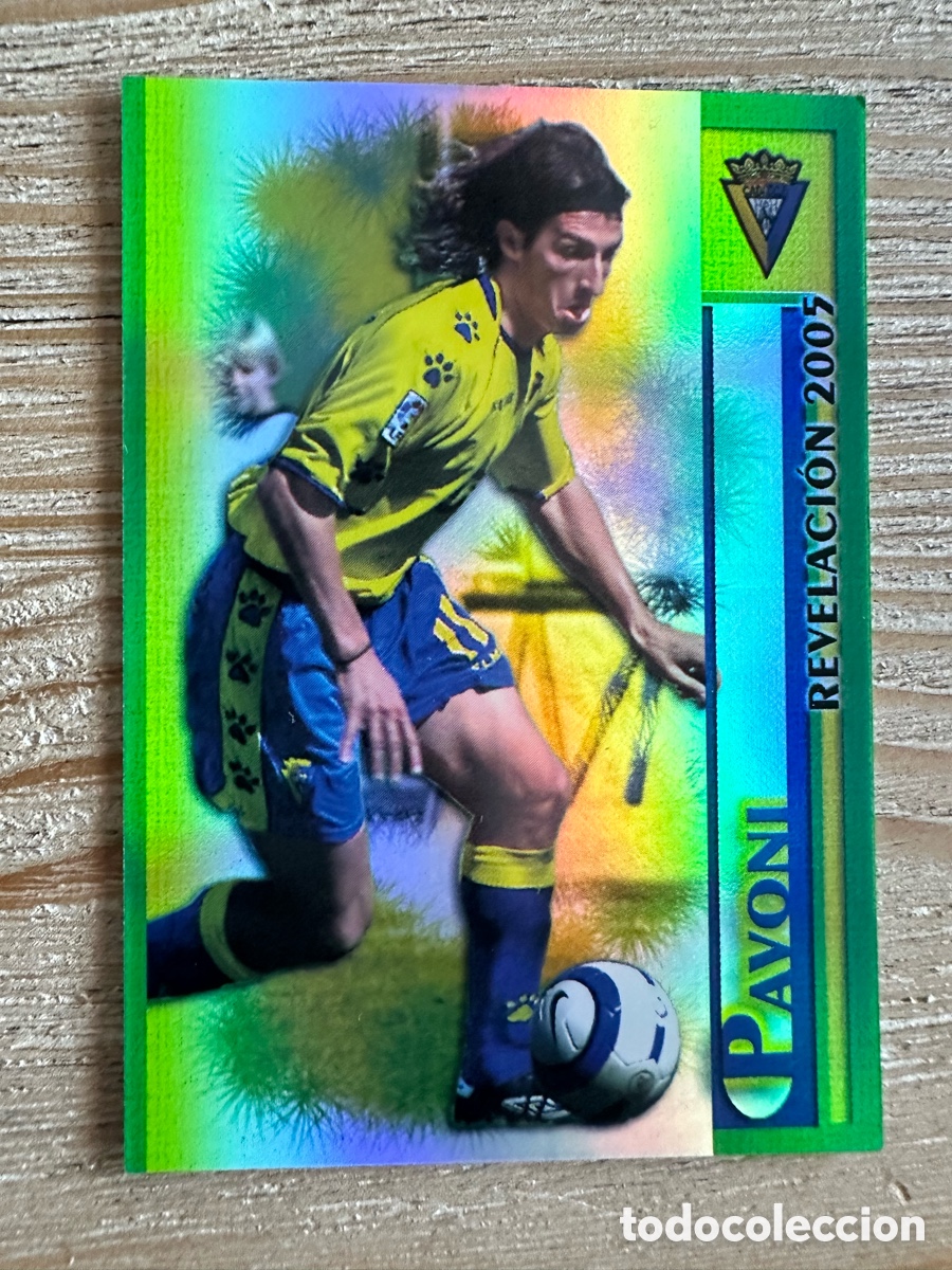 Trading cards: PAVONI CADIZ 485 LISO REVELACION 2005 LAS FICHAS DE LA LIGA 2006 MUNDICROMO 2005-06 05 06
