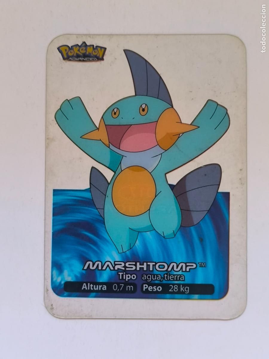 Trading cards: POKEMON ADVANCED LAMINCARDS - N&ordm; 017 / 17 MARSHTOMP - CARD / CARTA - EDIBAS 2006 (9ZC2)