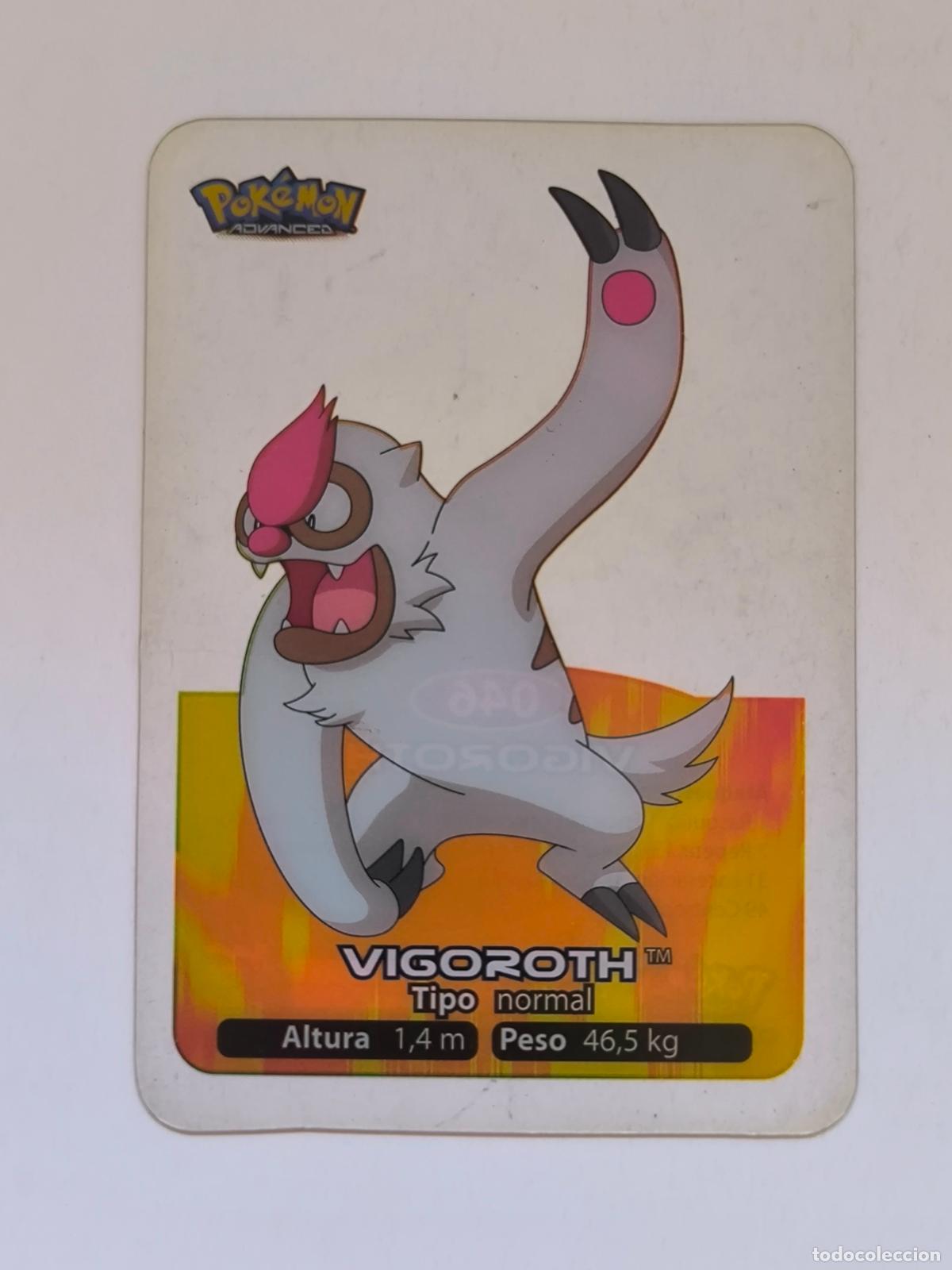 Trading cards: POKEMON ADVANCED LAMINCARDS - N&ordm; 046 / 46 VIGOROTH - CARD / CARTA - EDIBAS 2006 (9ZC2)