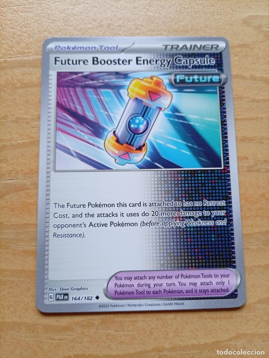 Trading cards: Carta pokemon ingles Trainer Pokemon Tool Future Booster Energy Capsule 164/182 2023 Carta de entren