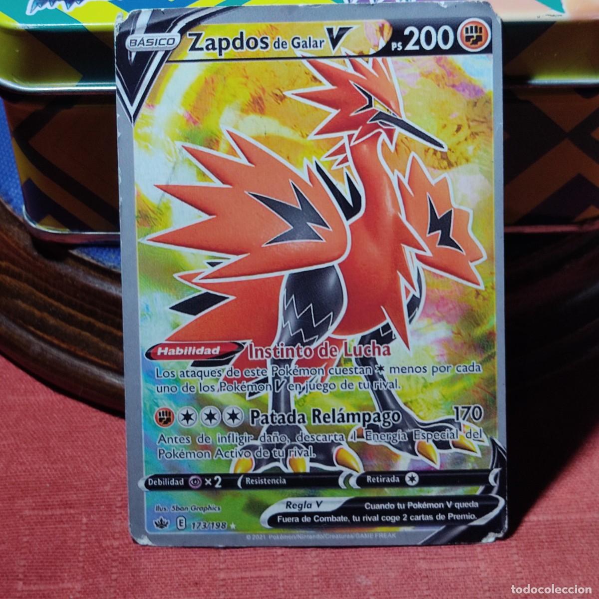 Trading cards: Carta pokemon Zapdos de Galar V & 173/198