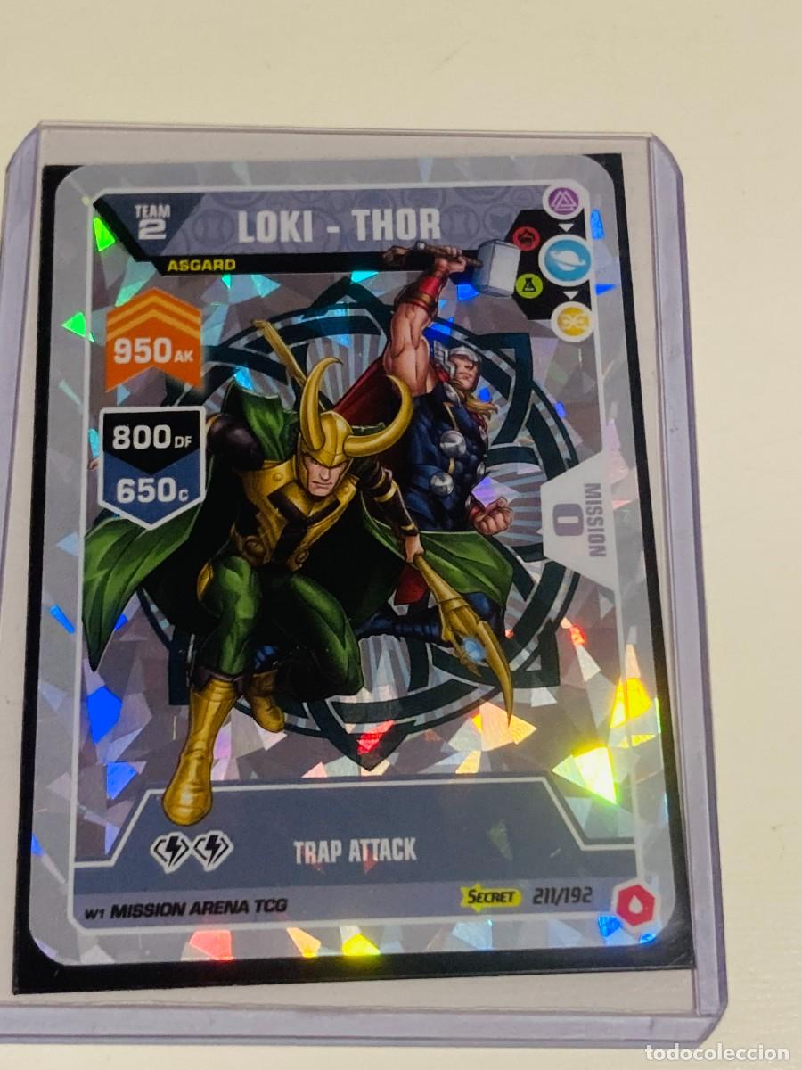 Trading cards: Carta Secreta Loki - Thor 211/192 Marvel Mission Arena TCG (W1) Holo
