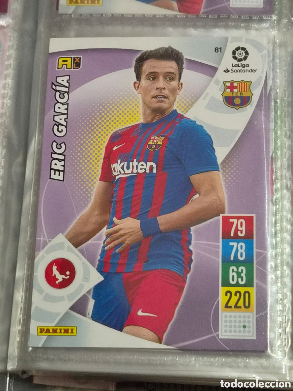 Trading cards: 61 - ERIC GARC&Iacute;A, BARCELONA ADRENALYN 2021-2022