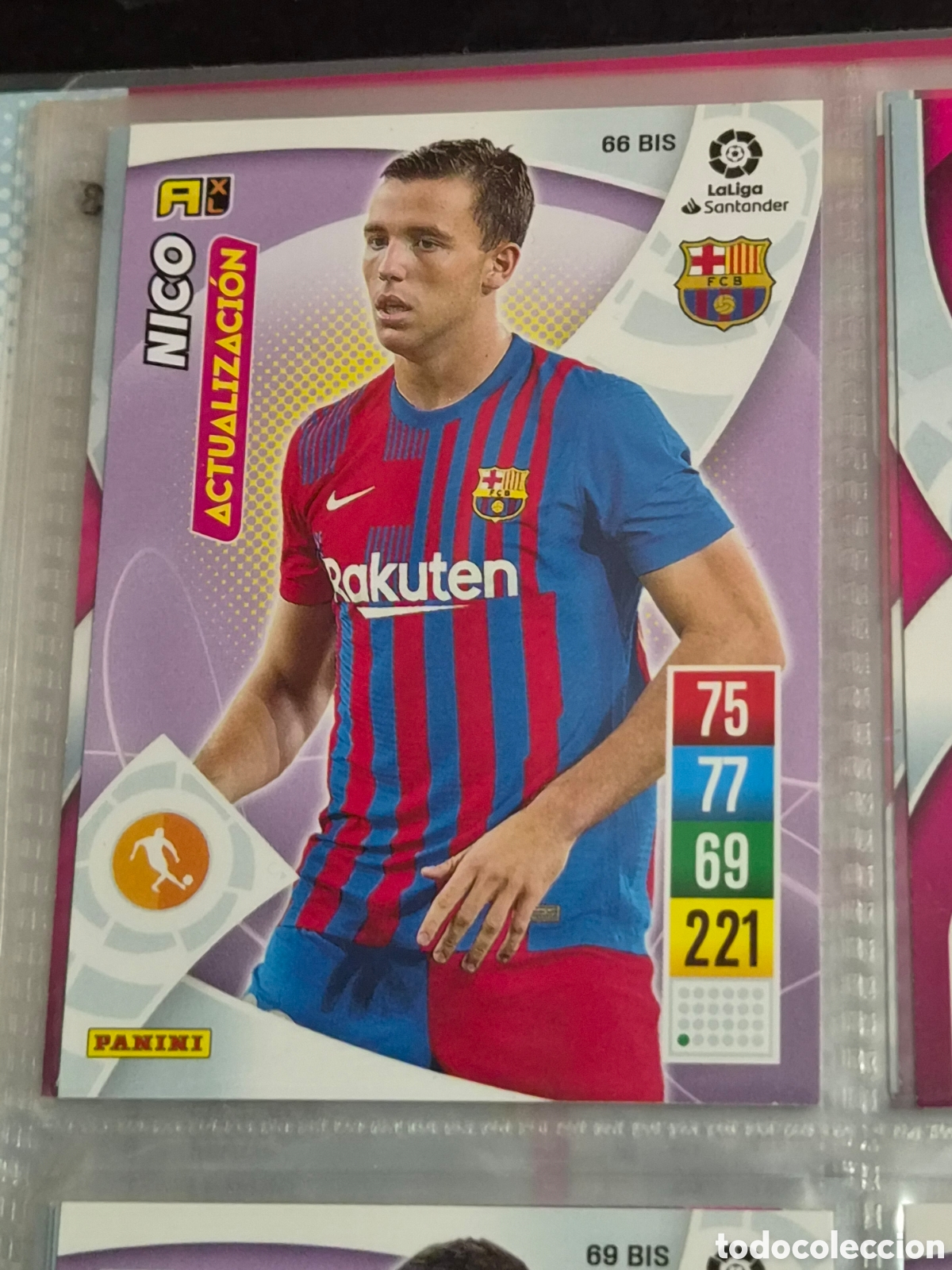 Trading cards: 66 BIS - NICO, BARCELONA ACTUALIZACI&Oacute;N ADRENALYN 2021-2022