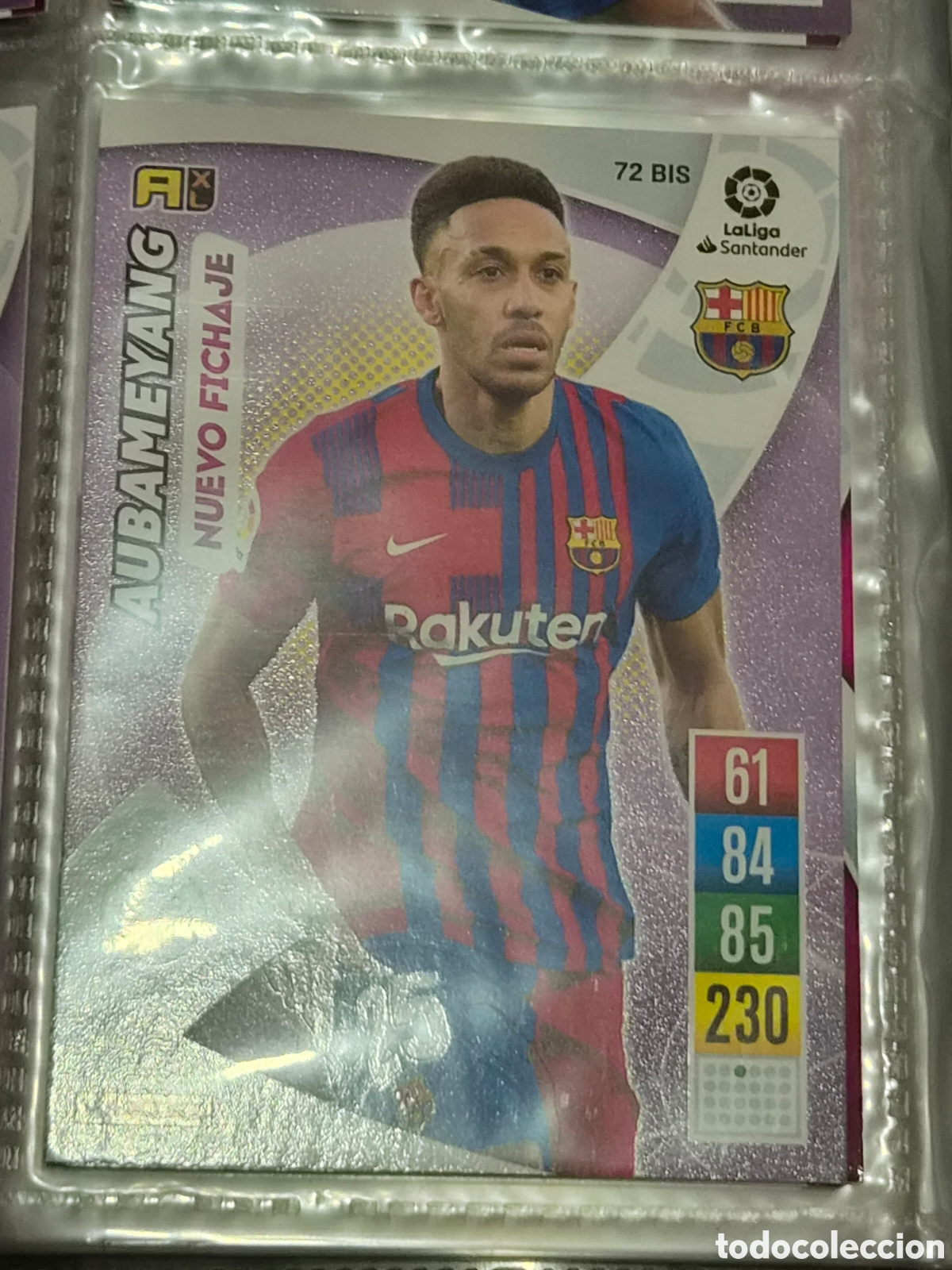 Trading cards: 72 BIS - AUBAMEYANG, BARCELONA NUEVO FICHAJE ADRENALYN 2021-2022