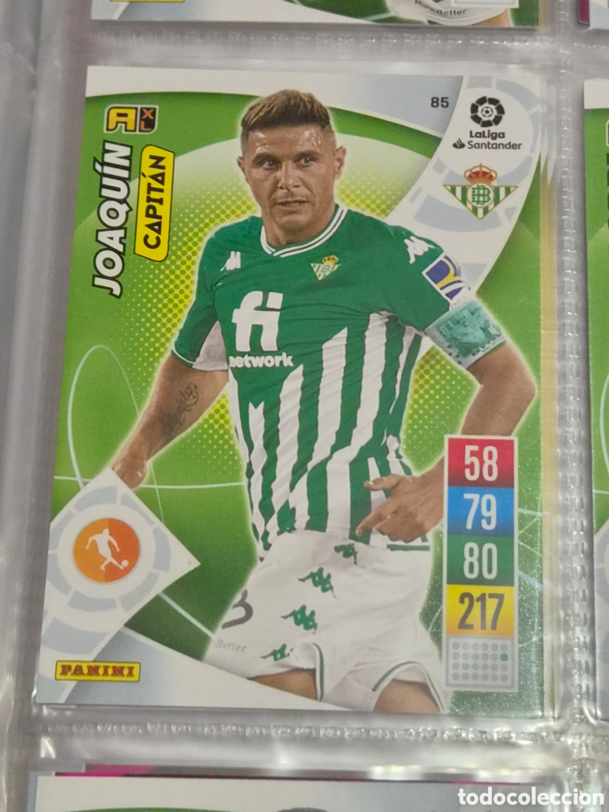 Trading cards: 85 - JOAQU&Iacute;N, BETIS ADRENALYN 2021-2022