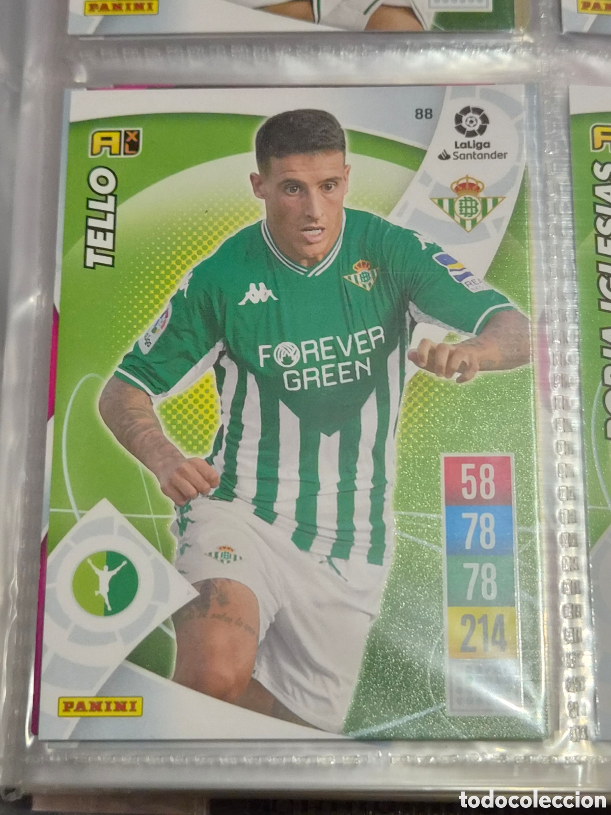 Trading cards: 88 - TELLO , BETIS ADRENALYN 2021-2022