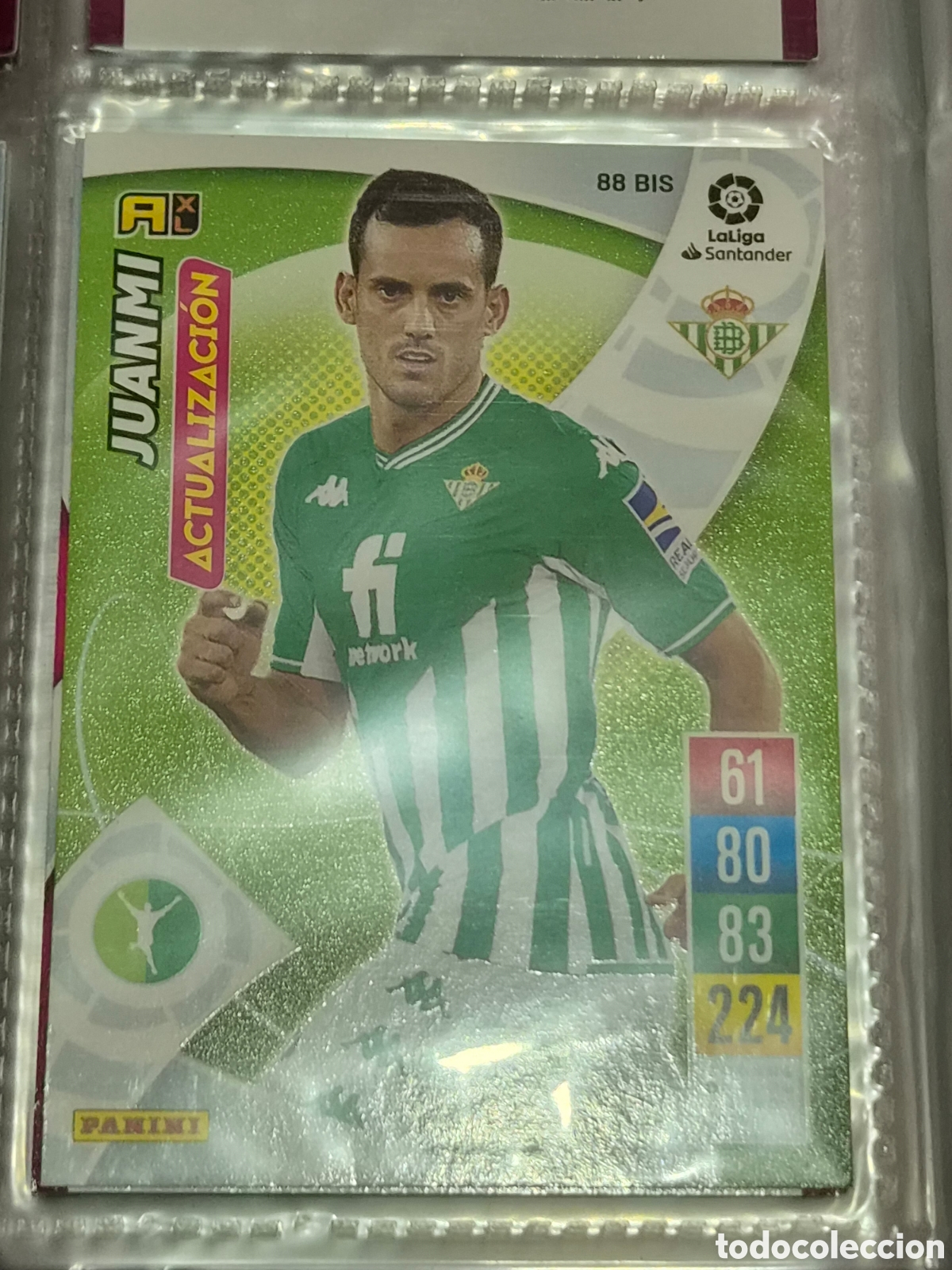 Trading cards: 88 BIS - JUANMI, BETIS ACTUALIZACI&Oacute;N ADRENALYN 2021-2022