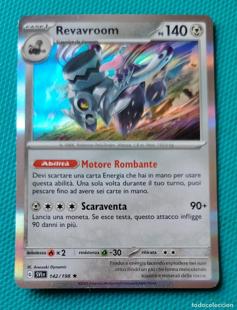 Trading cards: POKEMON ITALIANO - SVI - ESCARLATA Y PURPURA - REVAVROOM 142 / 198 - METALICA - HOLO