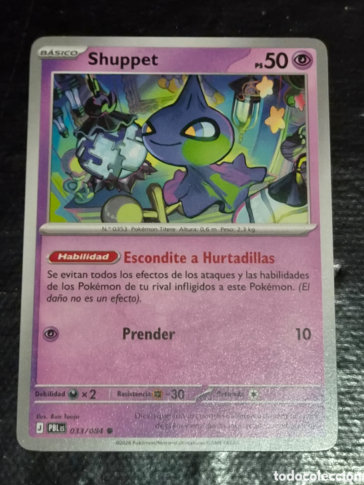 Trading cards: 33 - SHUPPET , POKEMON OSCURIDAD ABSOLUTA