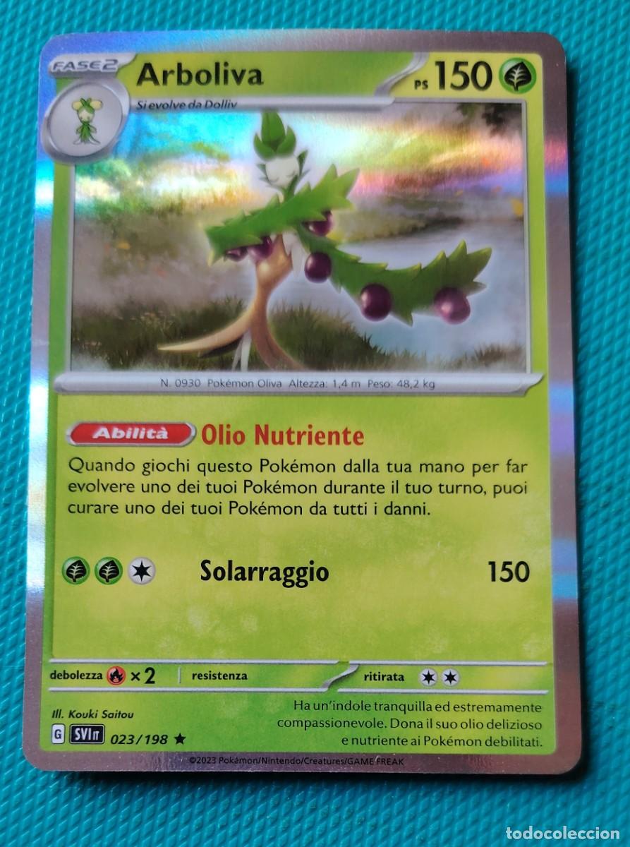 Trading cards: POKEMON ITALIANO - SVI - ESCARLATA Y PURPURA - ARBOLIVA 023 / 198 - PLANTA - HOLO