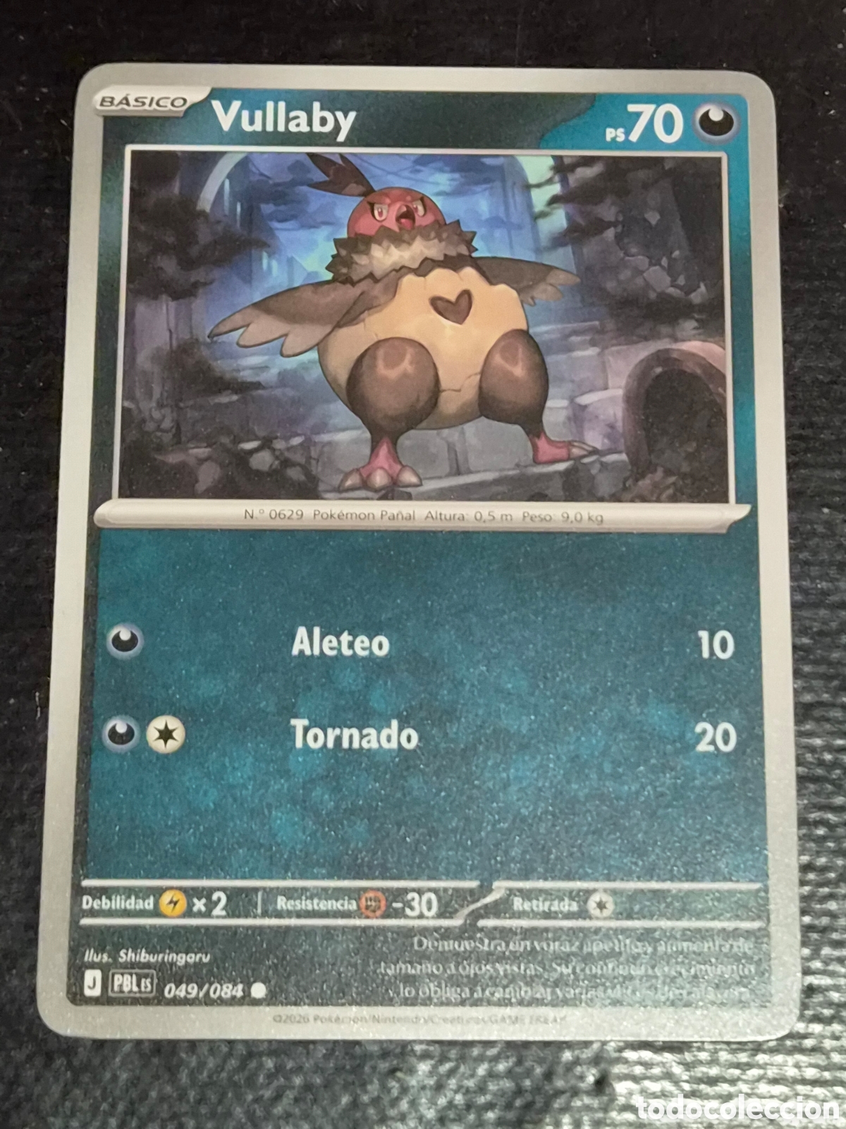 Trading cards: 49 - VULLABY , POKEMON OSCURIDAD ABSOLUTA