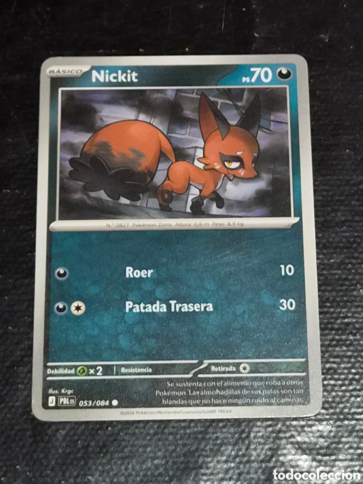 Trading cards: 53 - NICKIT , POKEMON OSCURIDAD ABSOLUTA