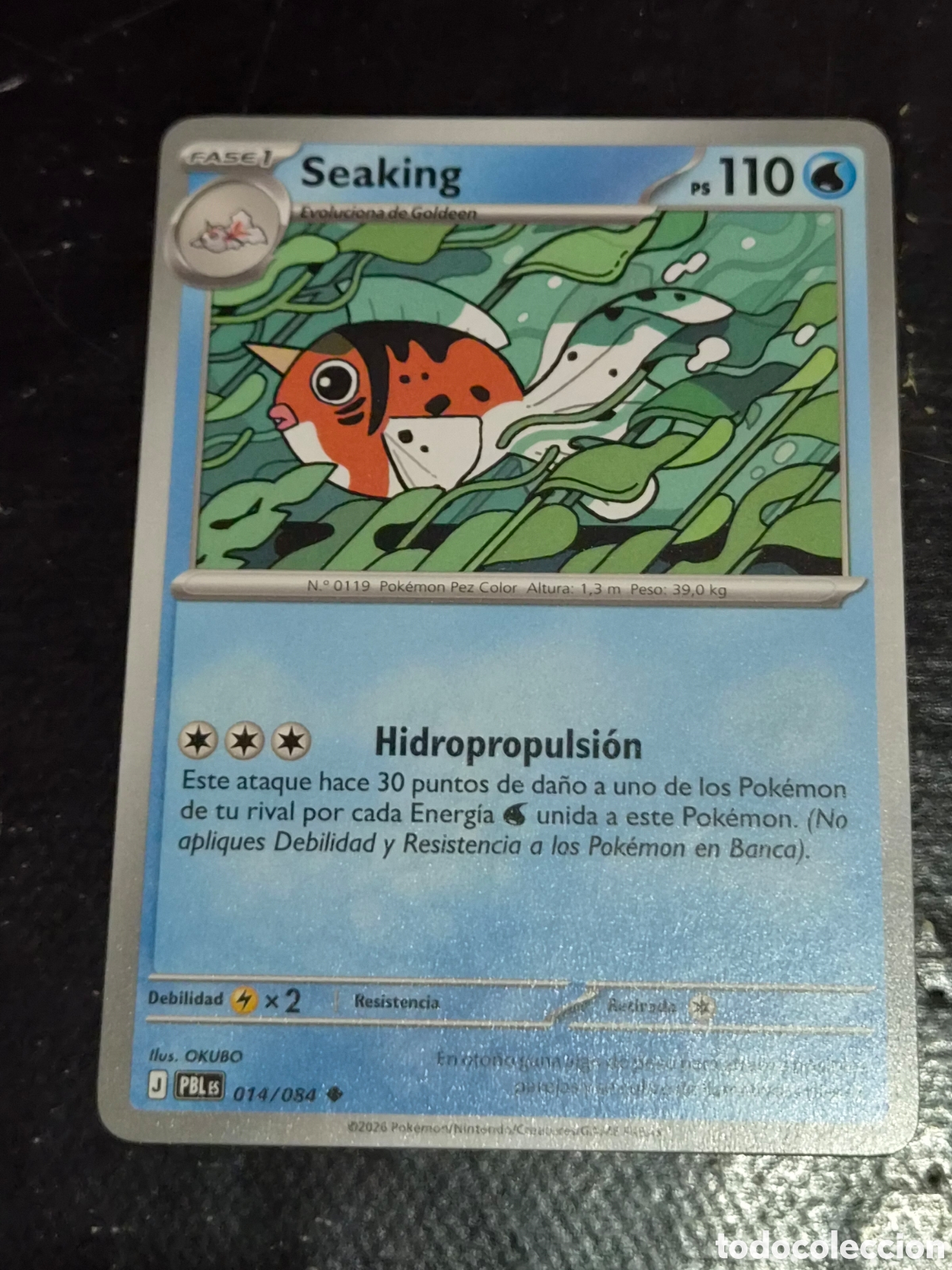 Trading cards: 14 - SEAKING , POKEMON OSCURIDAD ABSOLUTA