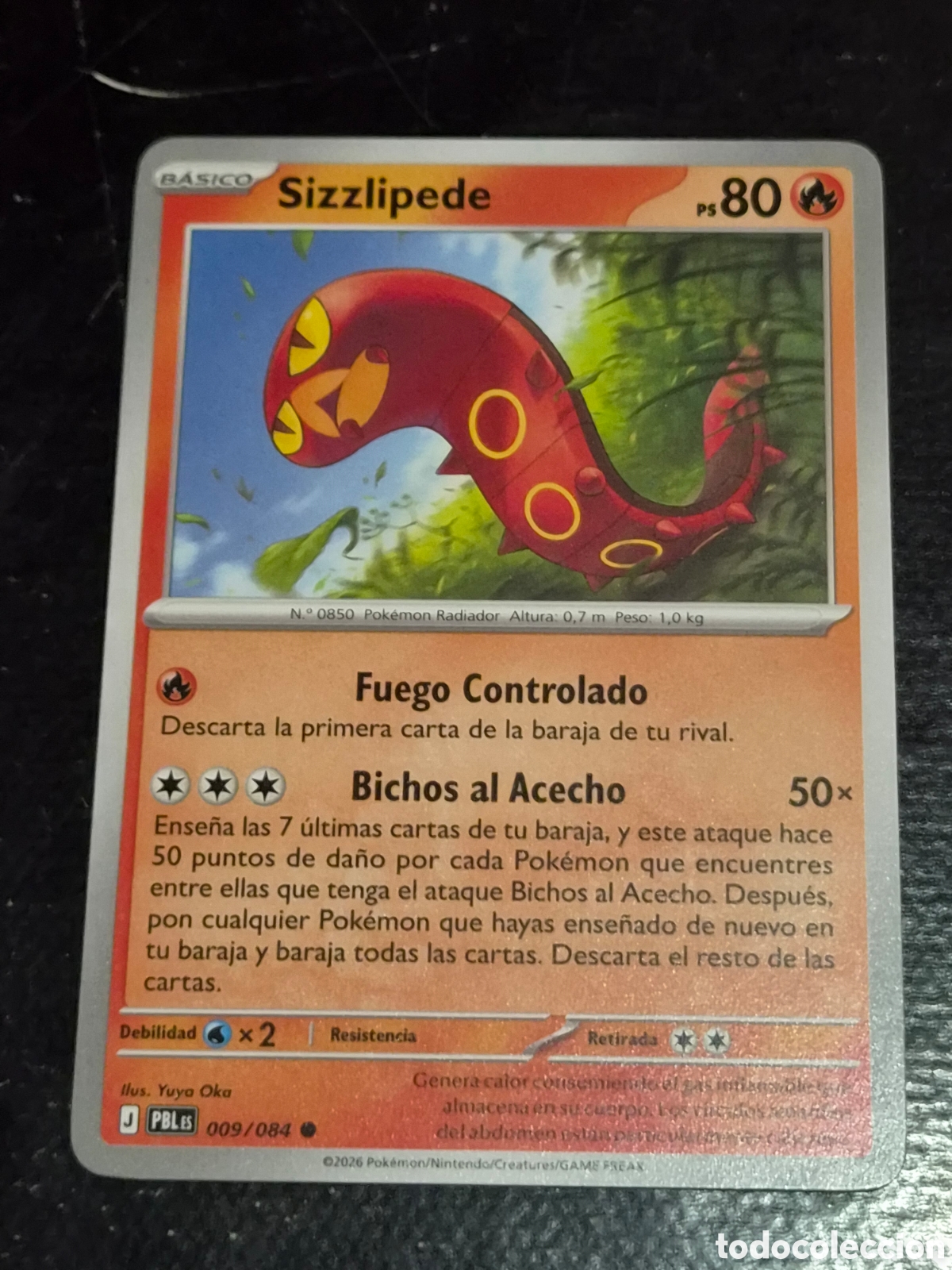 Trading cards: 9 - SIZZLIPEDE , POKEMON OSCURIDAD ABSOLUTA