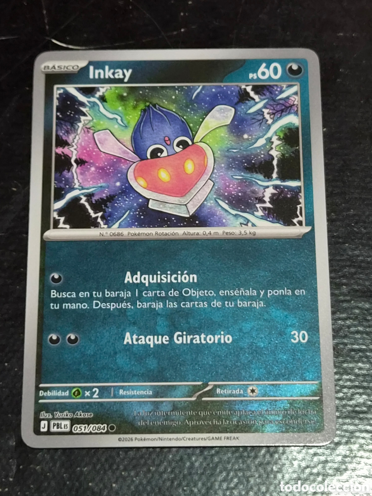 Trading cards: 51 - INKAY , ( REVERSE ) POKEMON OSCURIDAD ABSOLUTA