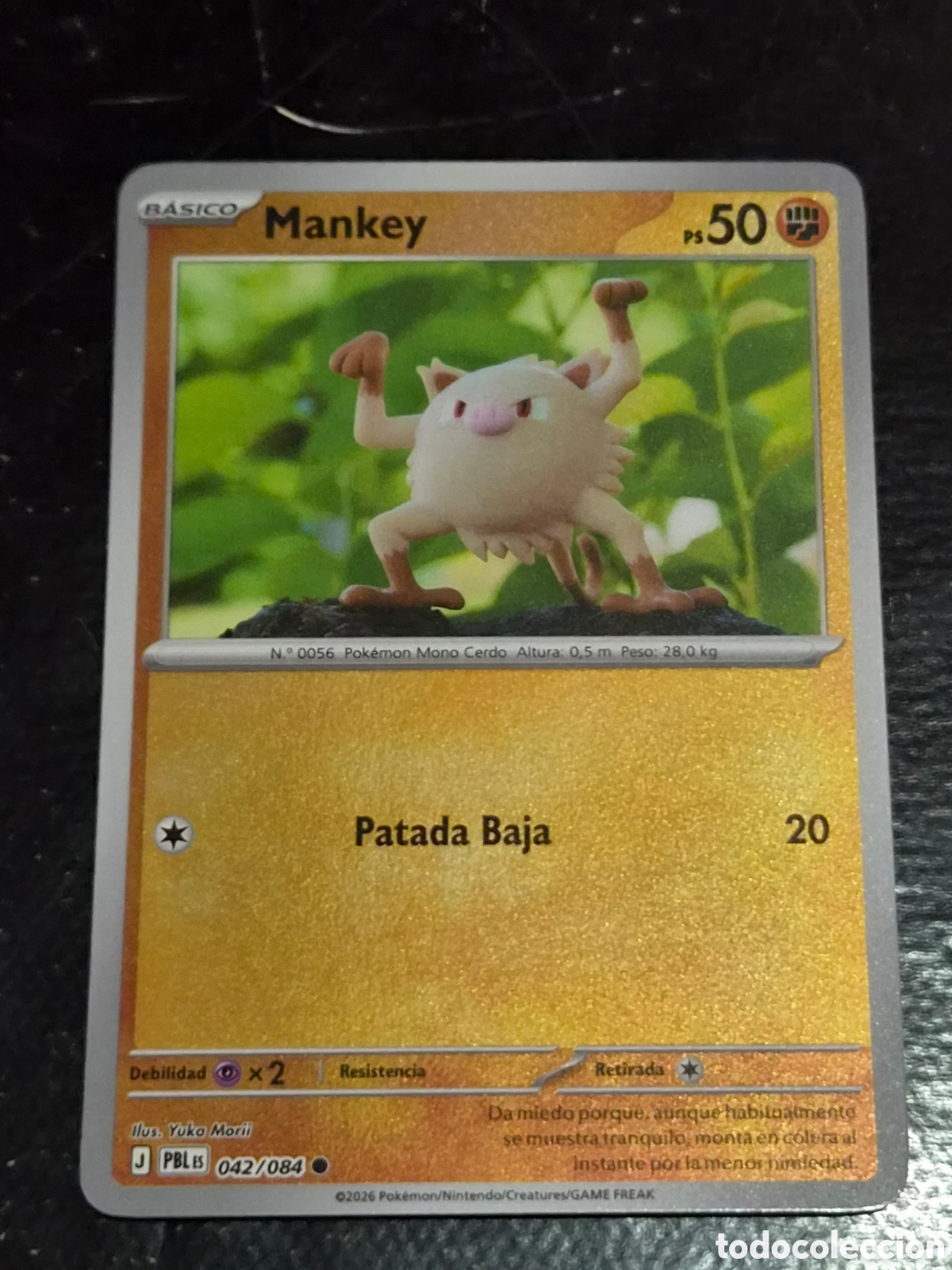 Trading cards: 42 - MANKEY , ( REVERSE ) POKEMON OSCURIDAD ABSOLUTA