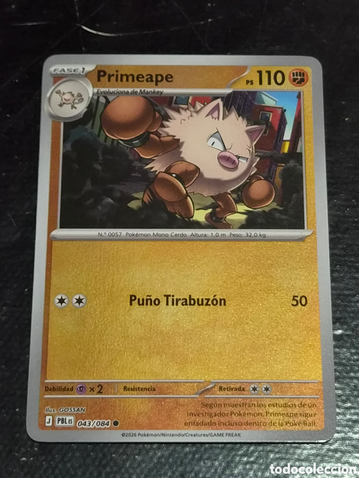 Trading cards: 43 - PRIMEAPE , ( REVERSE ) POKEMON OSCURIDAD ABSOLUTA