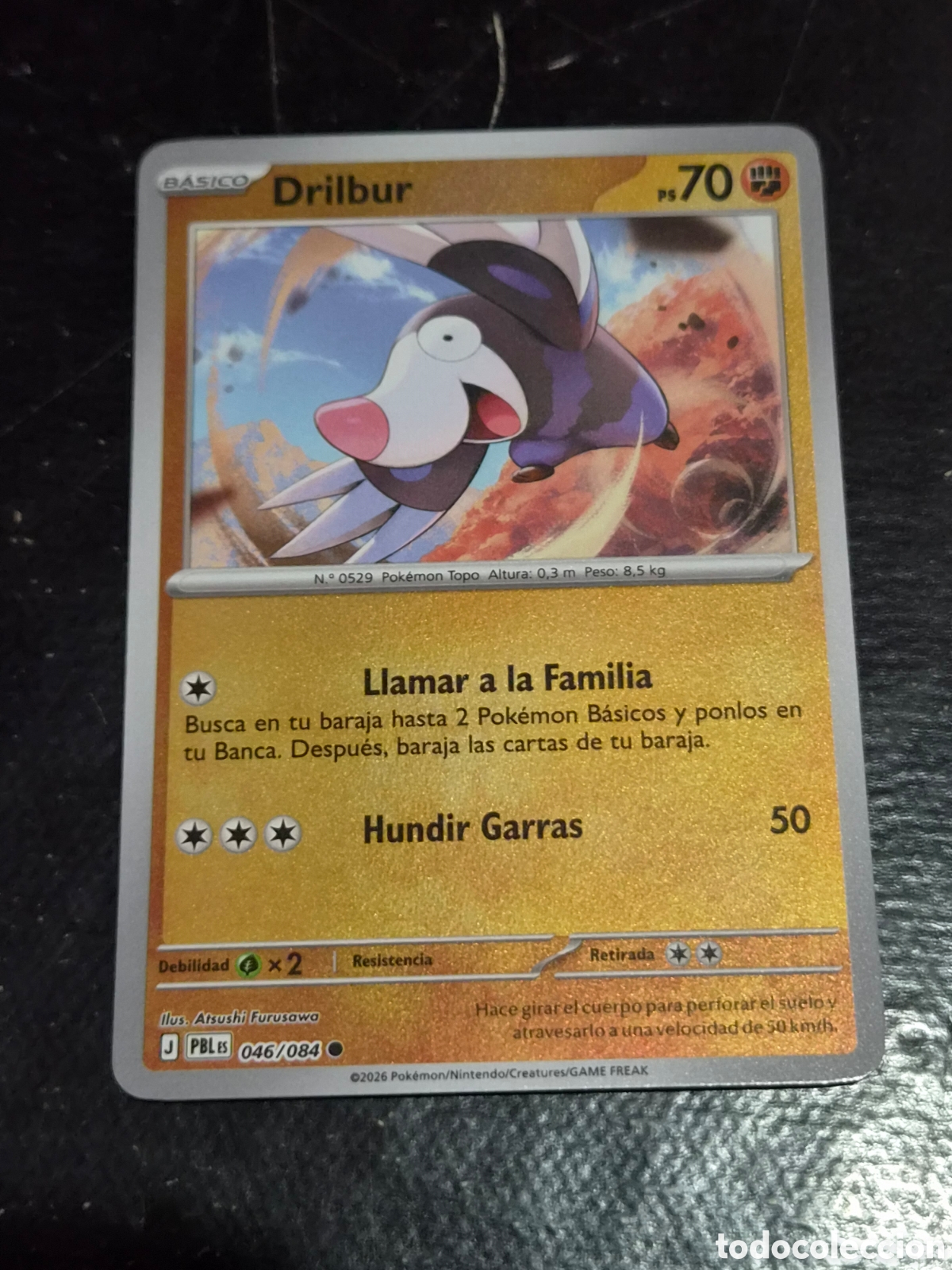 Trading cards: 46 - DRILBUR , ( REVERSE ) POKEMON OSCURIDAD ABSOLUTA