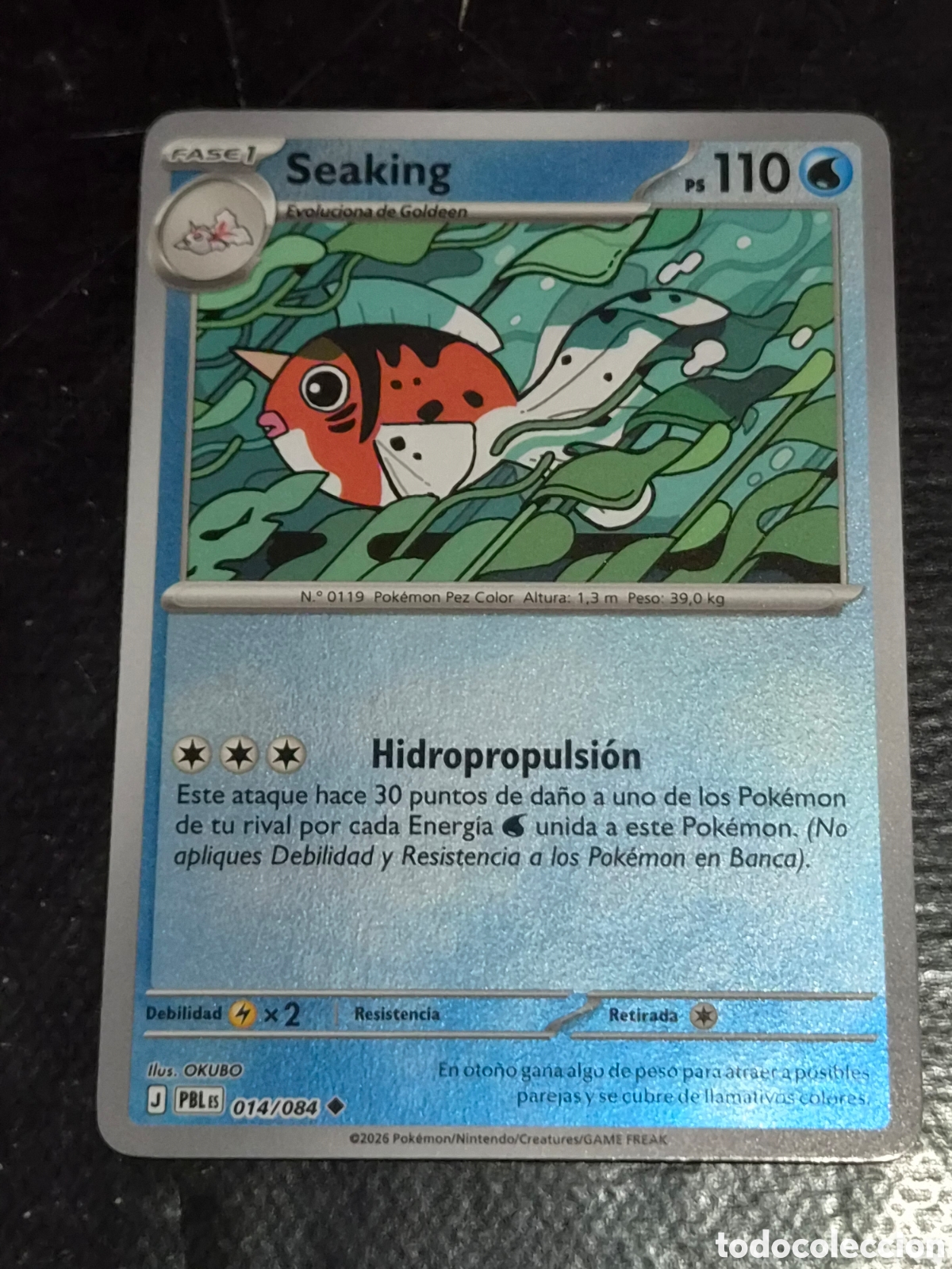 Trading cards: 14 - SEAKING , ( REVERSE ) POKEMON OSCURIDAD ABSOLUTA