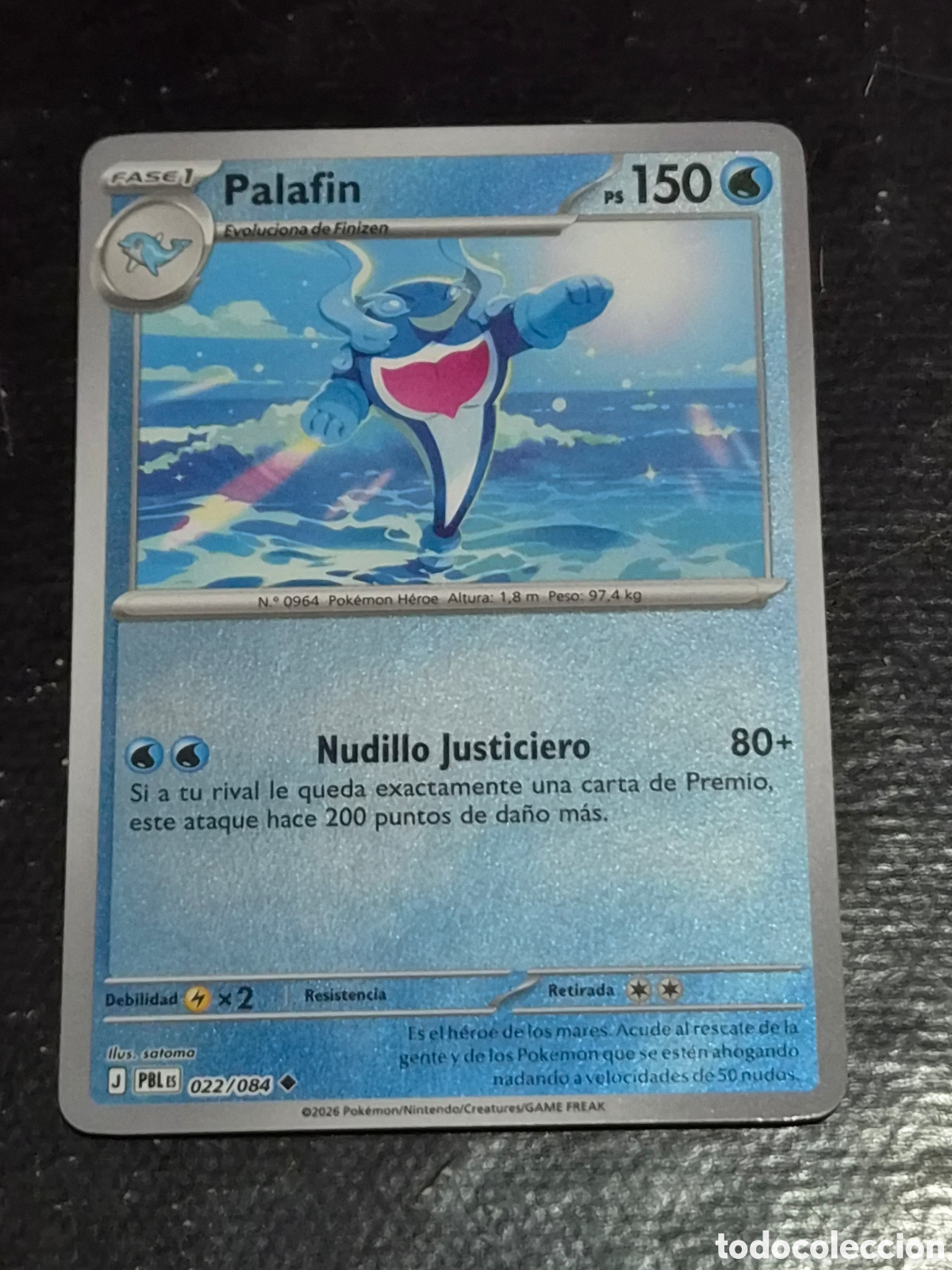 Trading cards: 22 - PALAFIN , ( REVERSE ) POKEMON OSCURIDAD ABSOLUTA