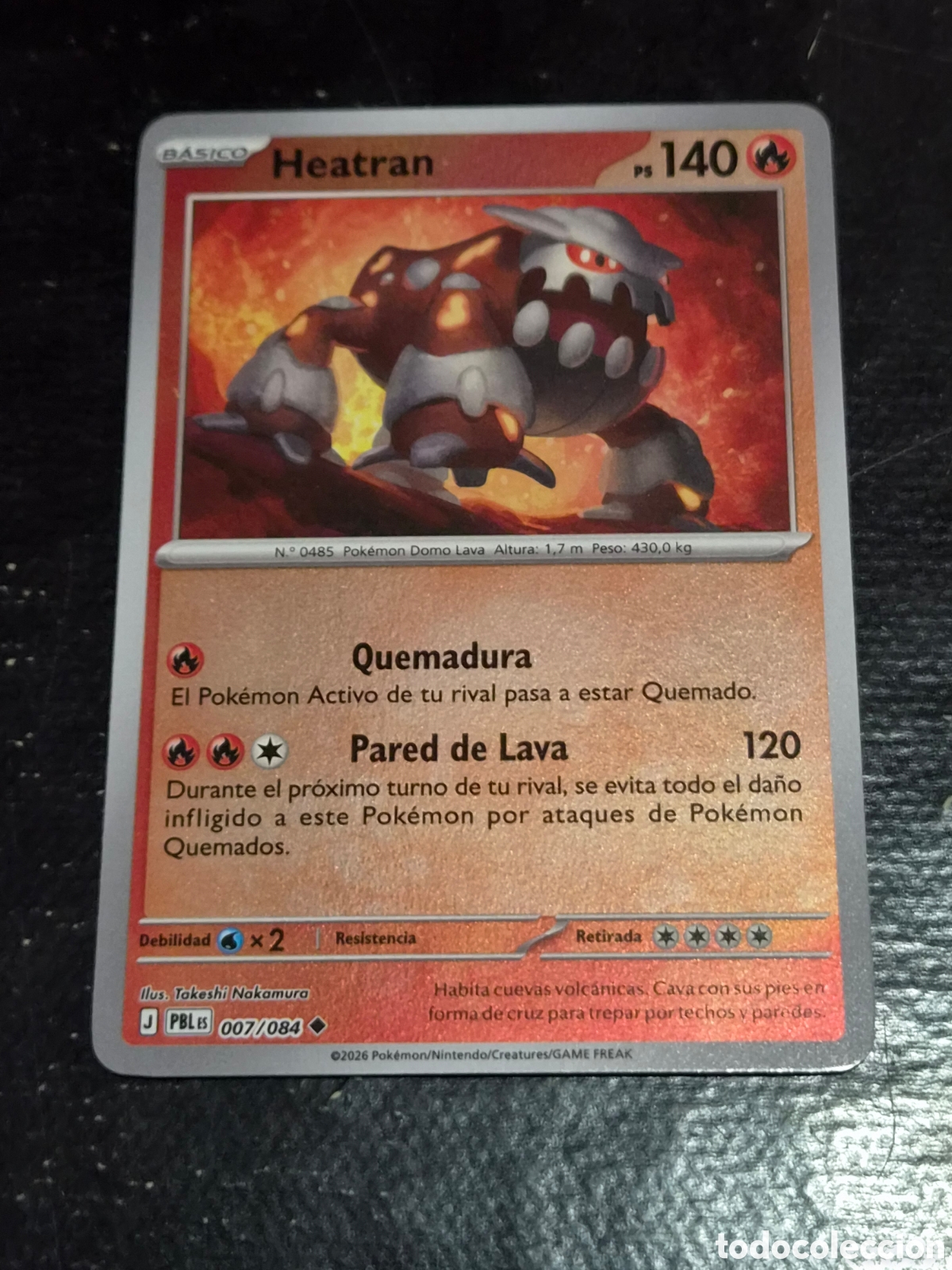Trading cards: 7 - HEATRAN , ( REVERSE ) POKEMON OSCURIDAD ABSOLUTA
