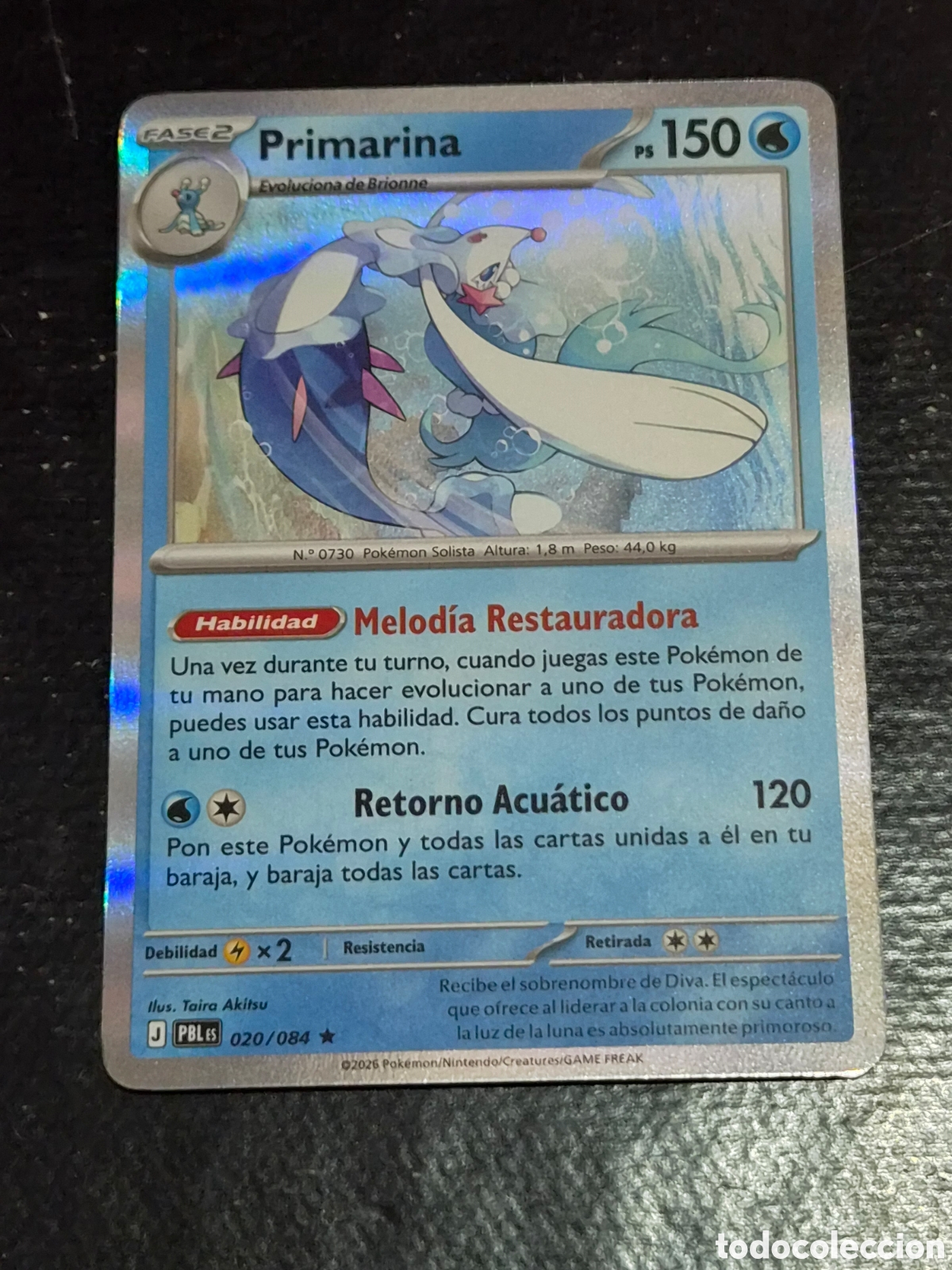 Trading cards: 20 - PRIMARINA , ( HOLO ) POKEMON OSCURIDAD ABSOLUTA