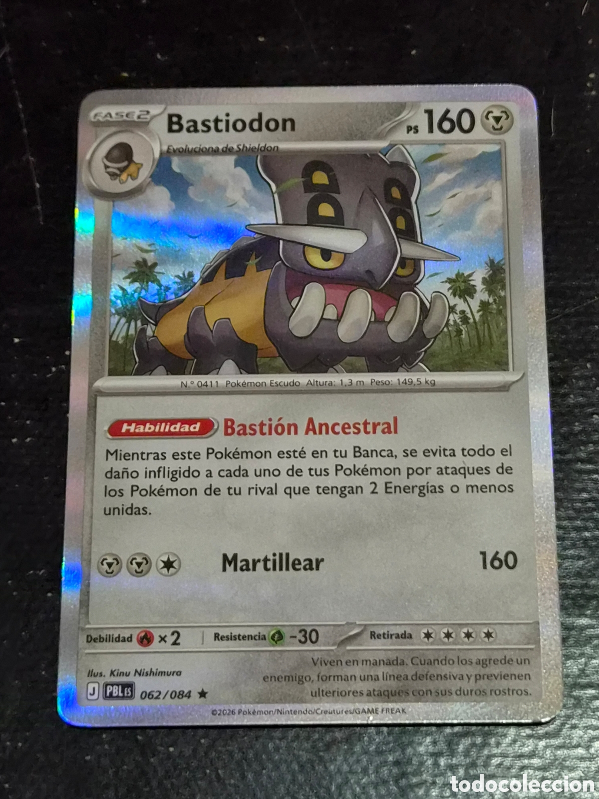 Trading cards: 62 - BASTIODON , ( HOLO ) POKEMON OSCURIDAD ABSOLUTA