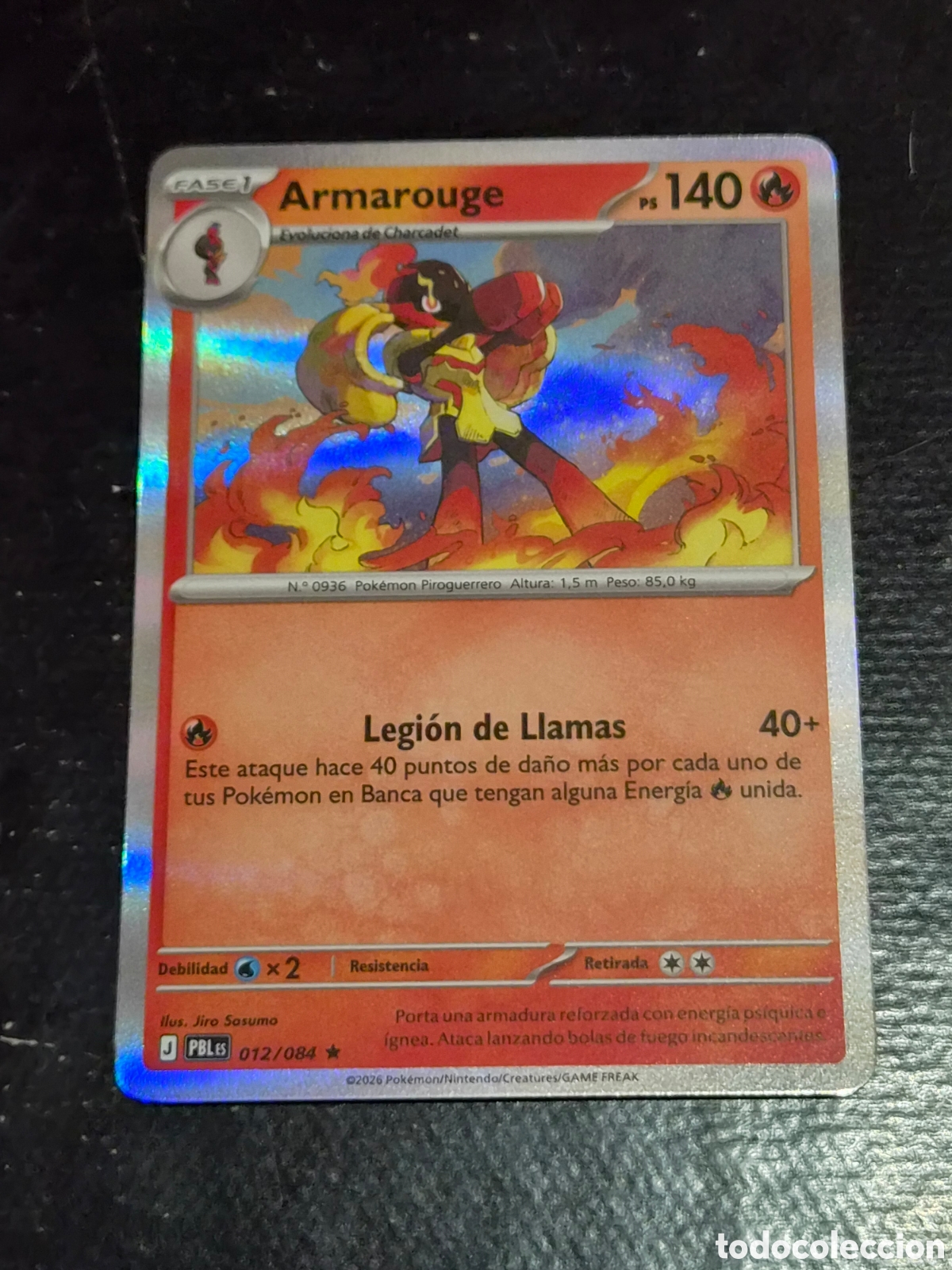 Trading cards: 12 - ARMAROUGE , ( HOLO ) POKEMON OSCURIDAD ABSOLUTA
