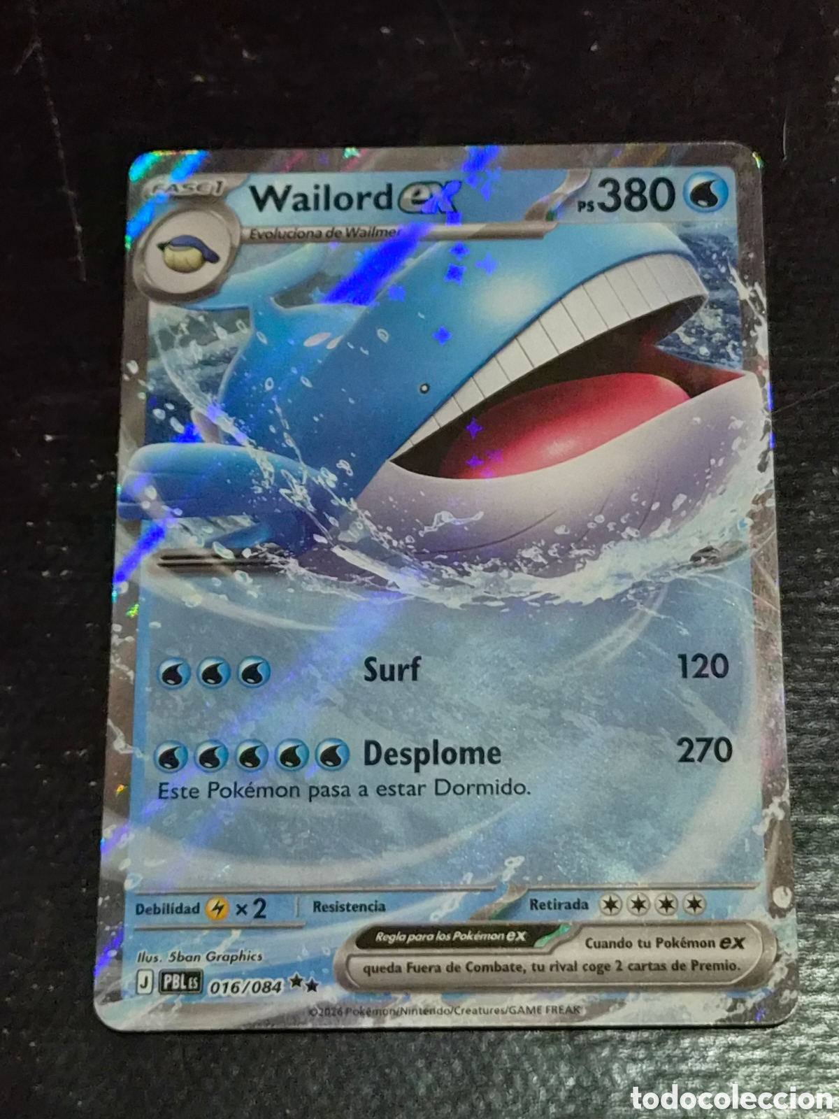 Trading cards: 16 - WAILORD EX , POKEMON OSCURIDAD ABSOLUTA