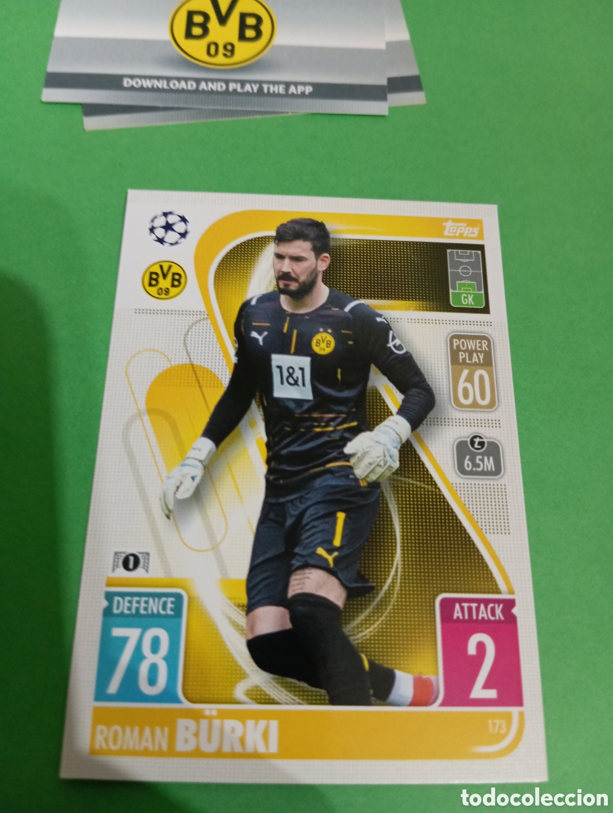 Trading cards: B&uuml;rki Borussia Dortmund n&deg;173 / TOPPS MATCH ATTAX 2021/2022