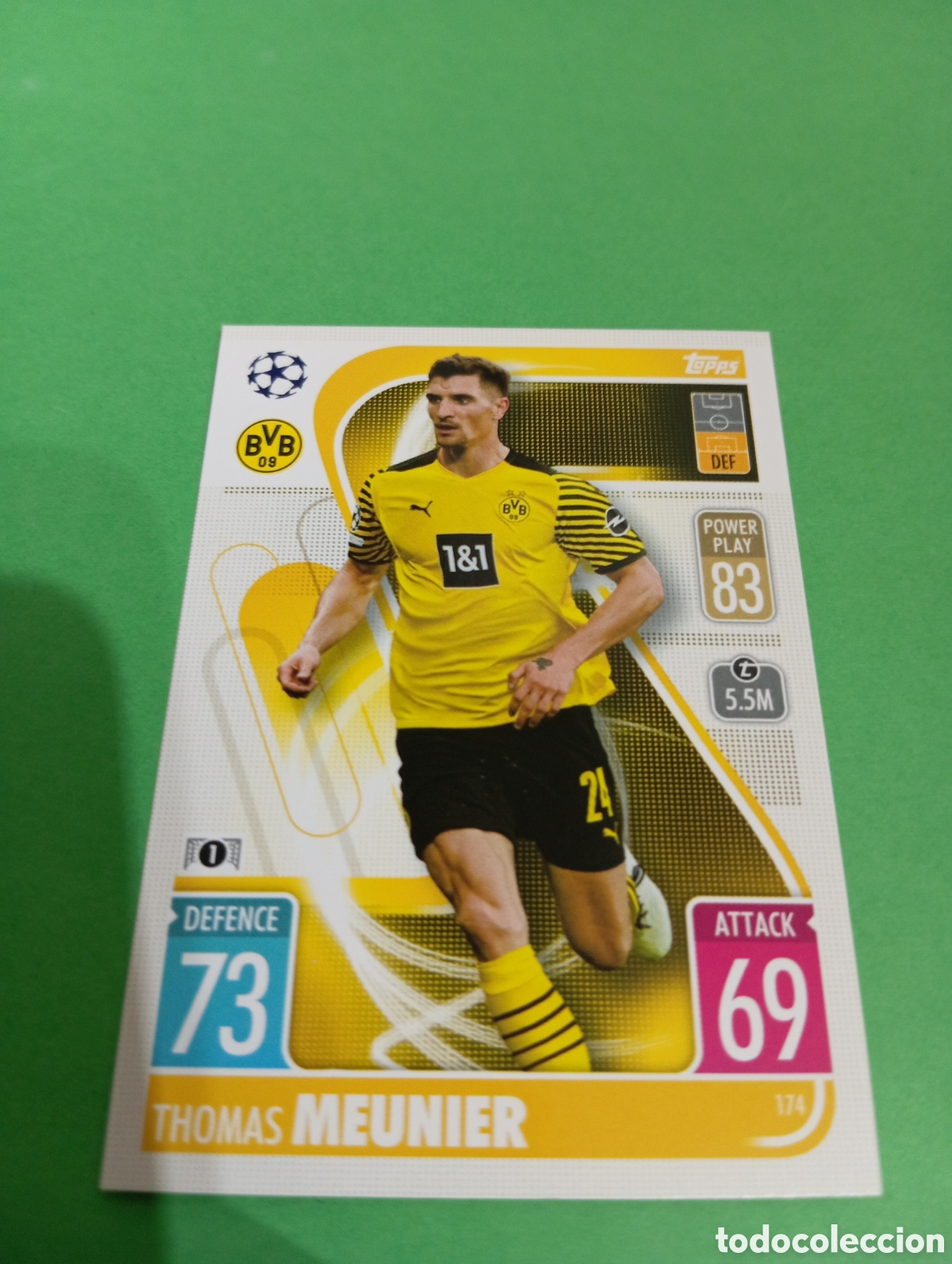 Trading cards: Meunier Borussia Dortmund n&deg;174 / TOPPS MATCH ATTAX 2021/2022