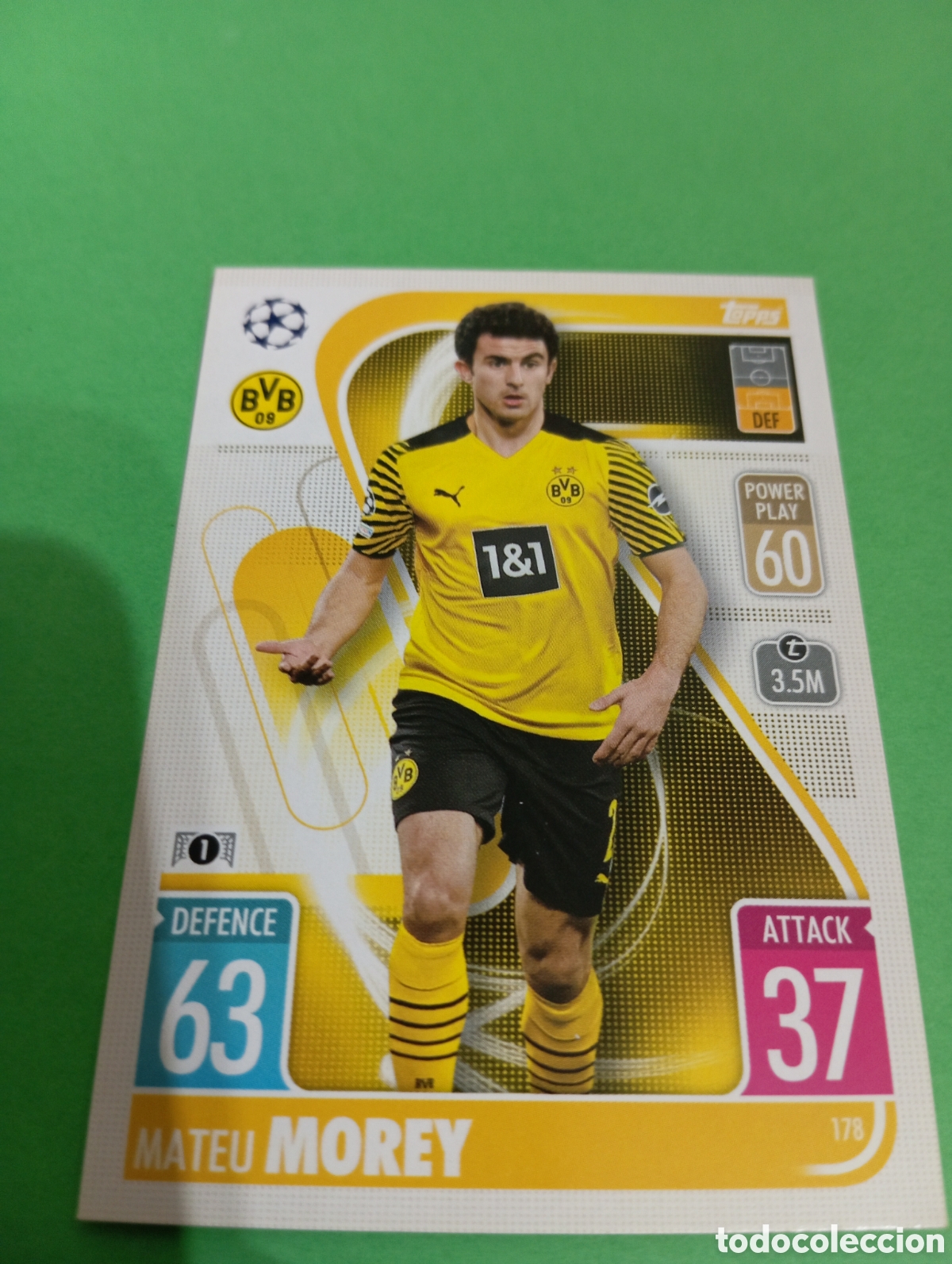 Trading cards: Morey Borussia Dortmund n&deg;178 / TOPPS MATCH ATTAX 2021/2022