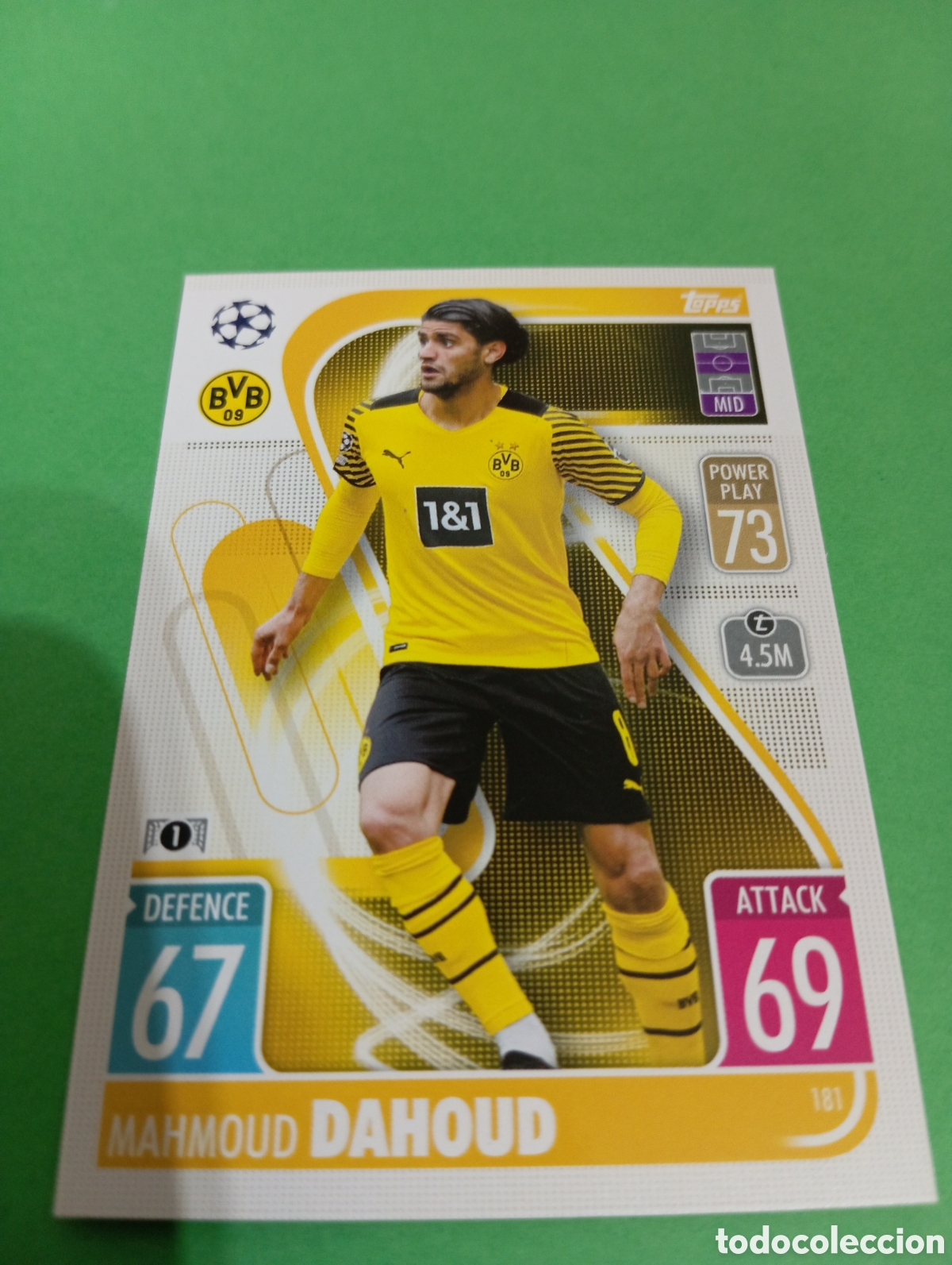 Trading cards: Dahoud Borussia Dortmund n&deg;181 / TOPPS MATCH ATTAX 2021/2022