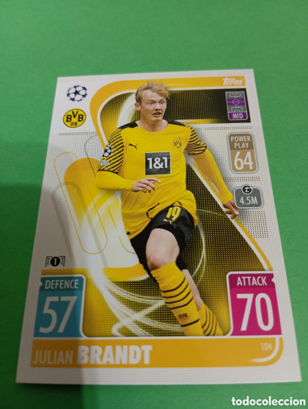 Trading cards: Brandt Borussia Dortmund n&deg;184 / TOPPS MATCH ATTAX 2021/2022
