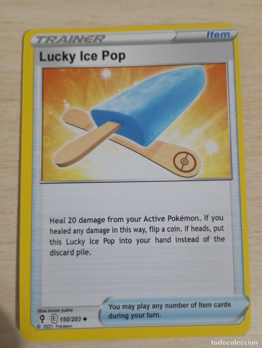 Trading cards: Carta Pok&eacute;mon Trainer Lucky Ice Pop Proxy