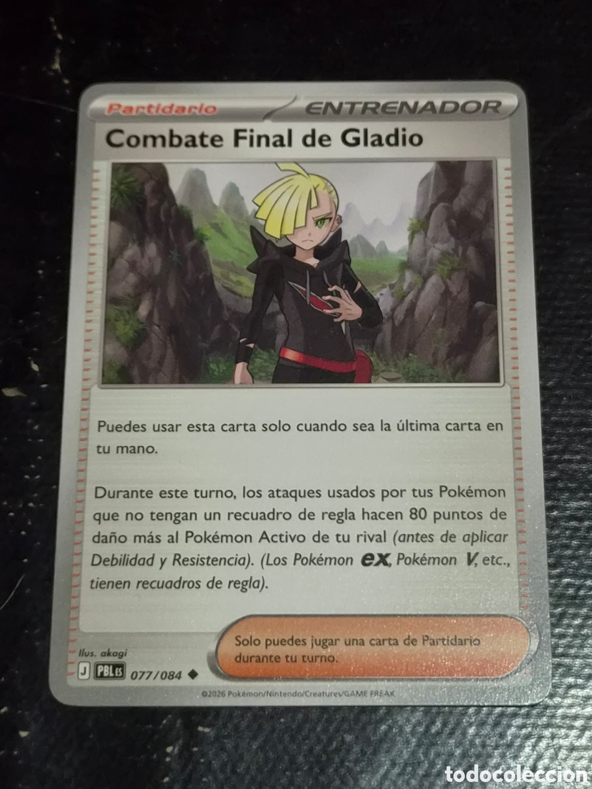 Trading cards: 77 - COMBATE FINAL DE GLADIO ,POKEMON OSCURIDAD ABSOLUTA