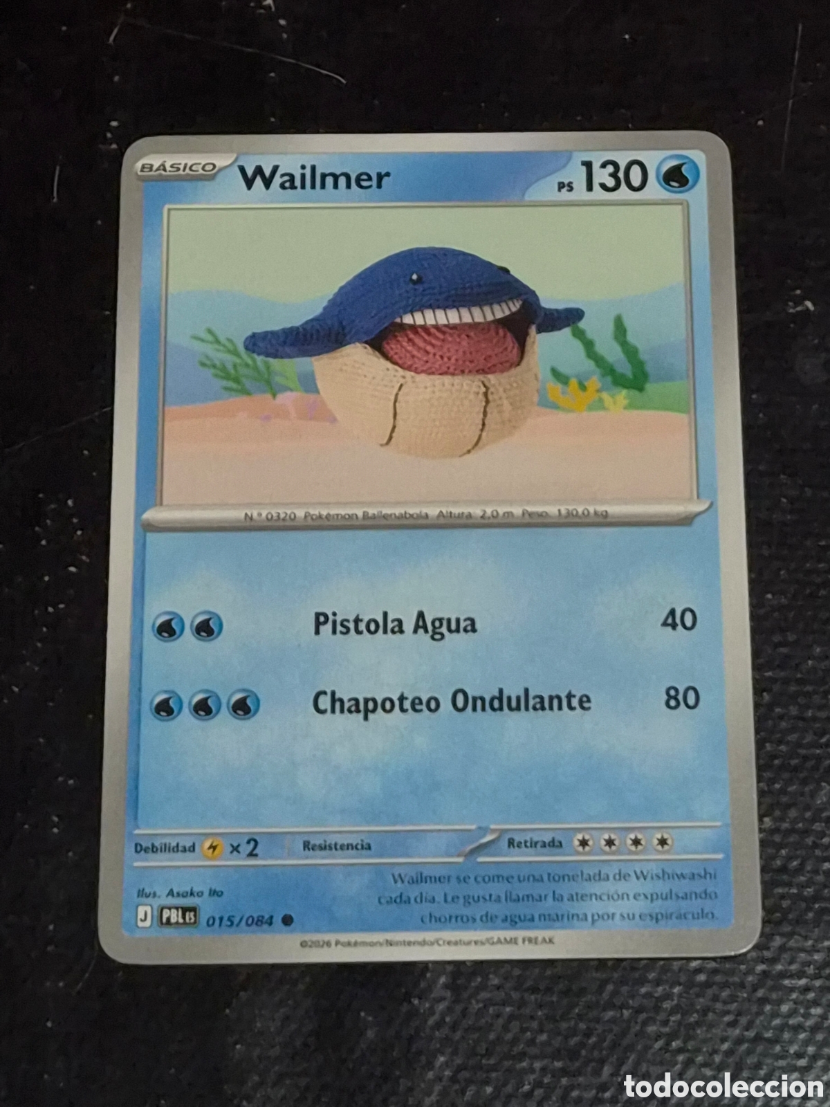 Trading cards: 15 - WAILMER , POKEMON OSCURIDAD ABSOLUTA