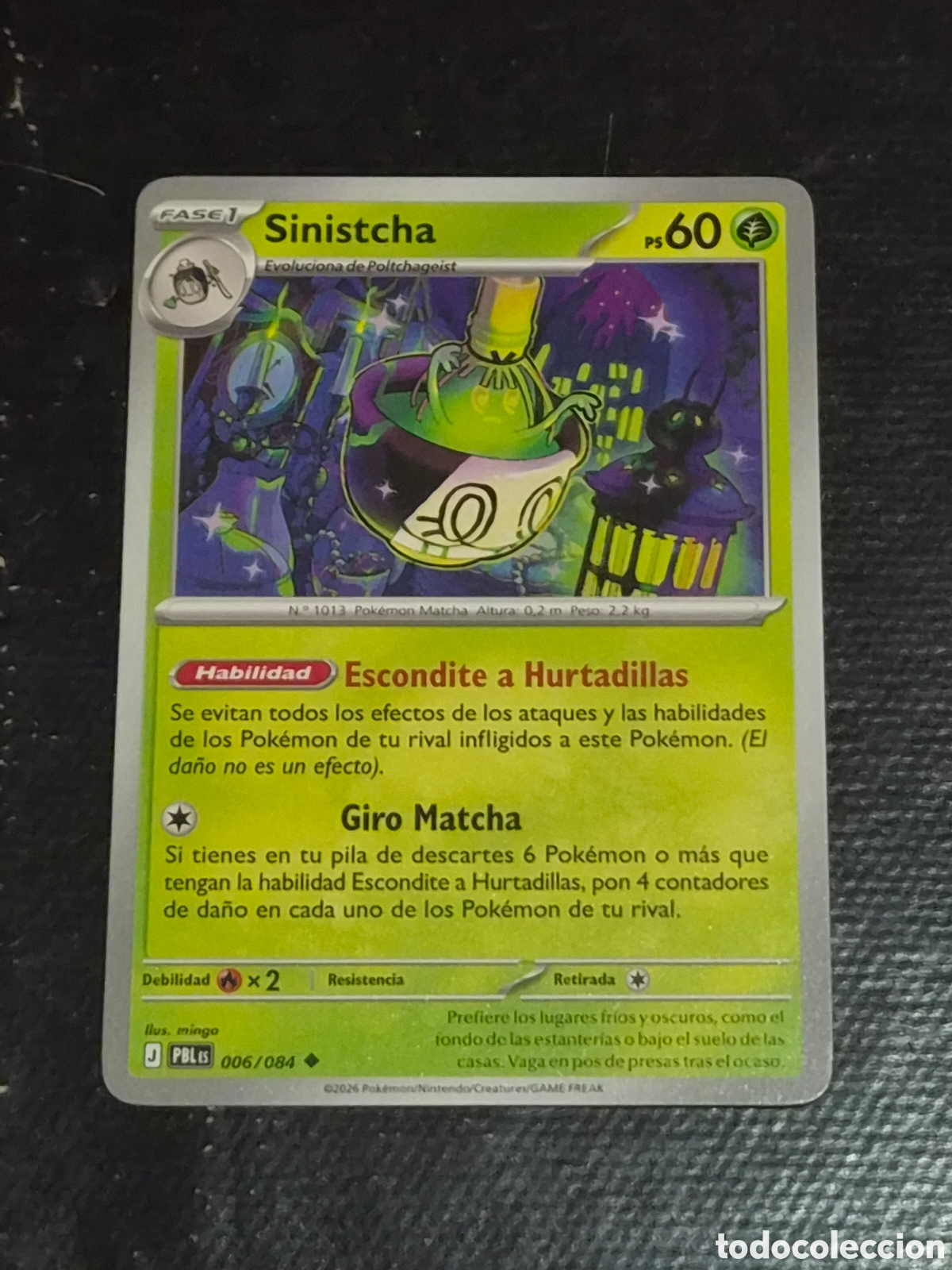 Trading cards: 6 - SINISTCHA , POKEMON OSCURIDAD ABSOLUTA