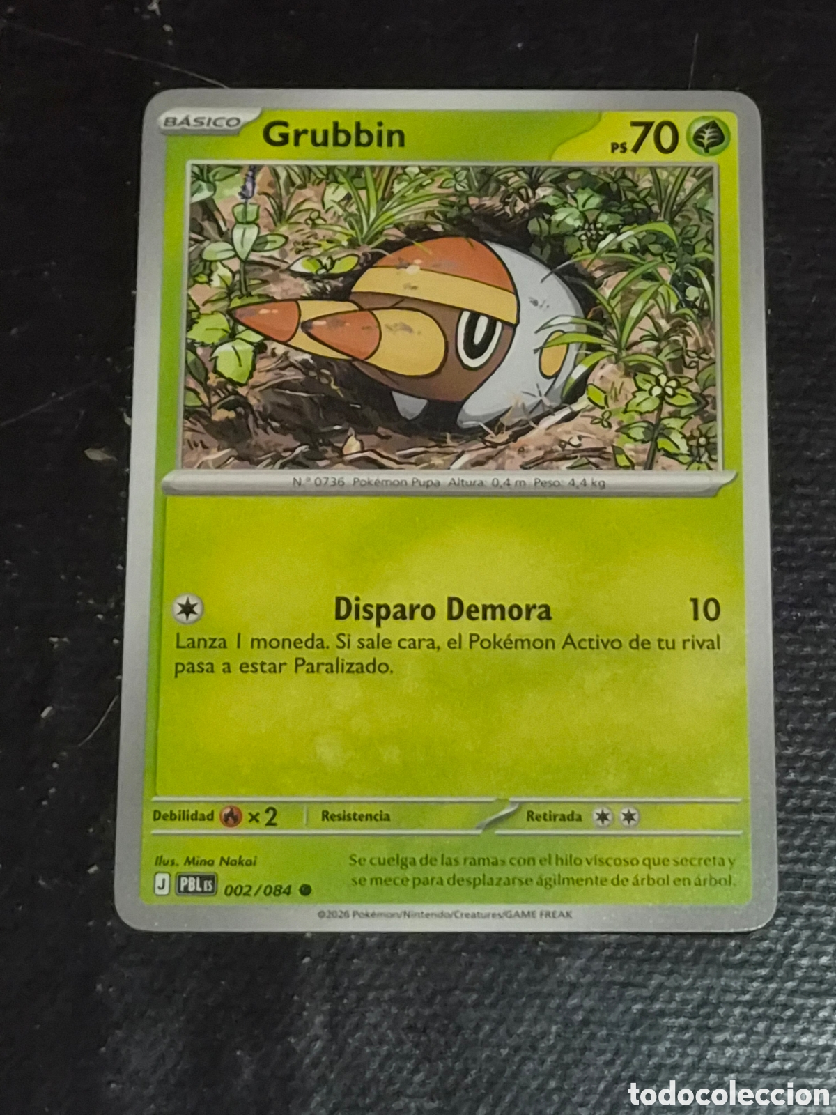Trading cards: 2 - GRUBBIN , POKEMON OSCURIDAD ABSOLUTA