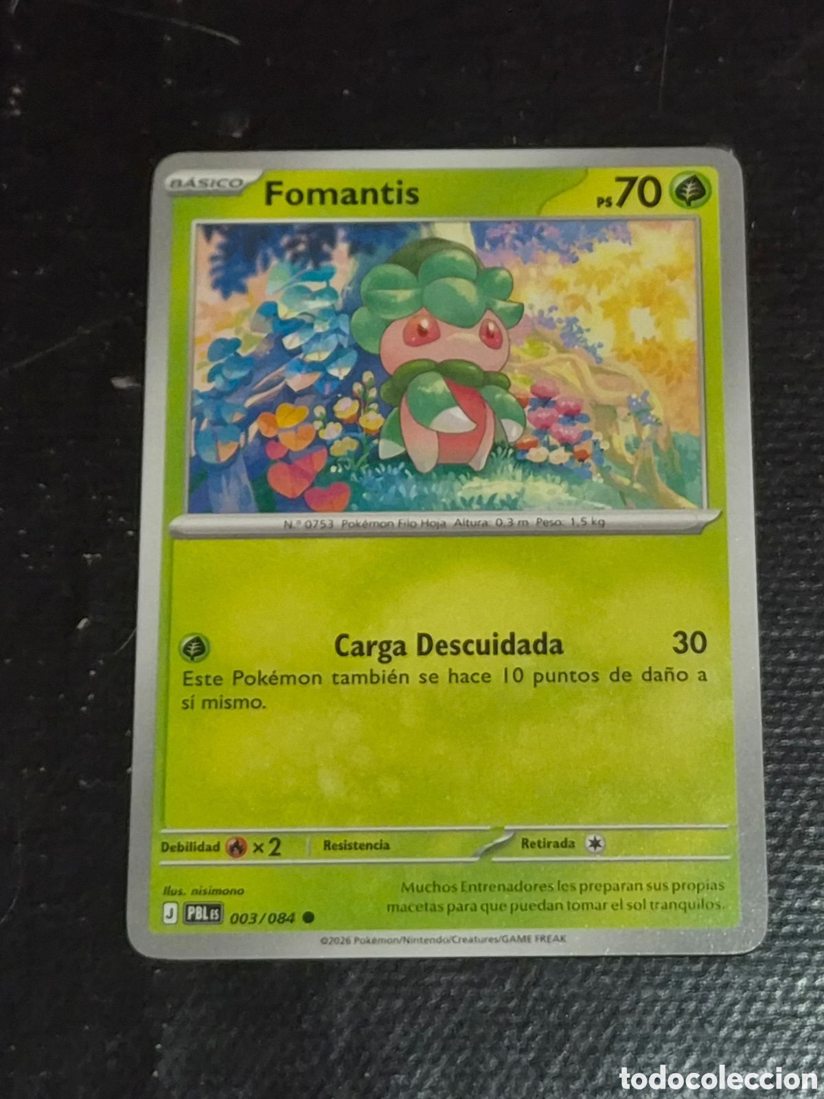 Trading cards: 3 - FOMANTIS , POKEMON OSCURIDAD ABSOLUTA