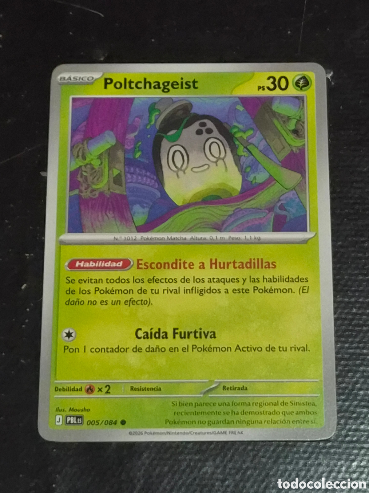 Trading cards: 5 - POLTCHAGEIST , POKEMON OSCURIDAD ABSOLUTA