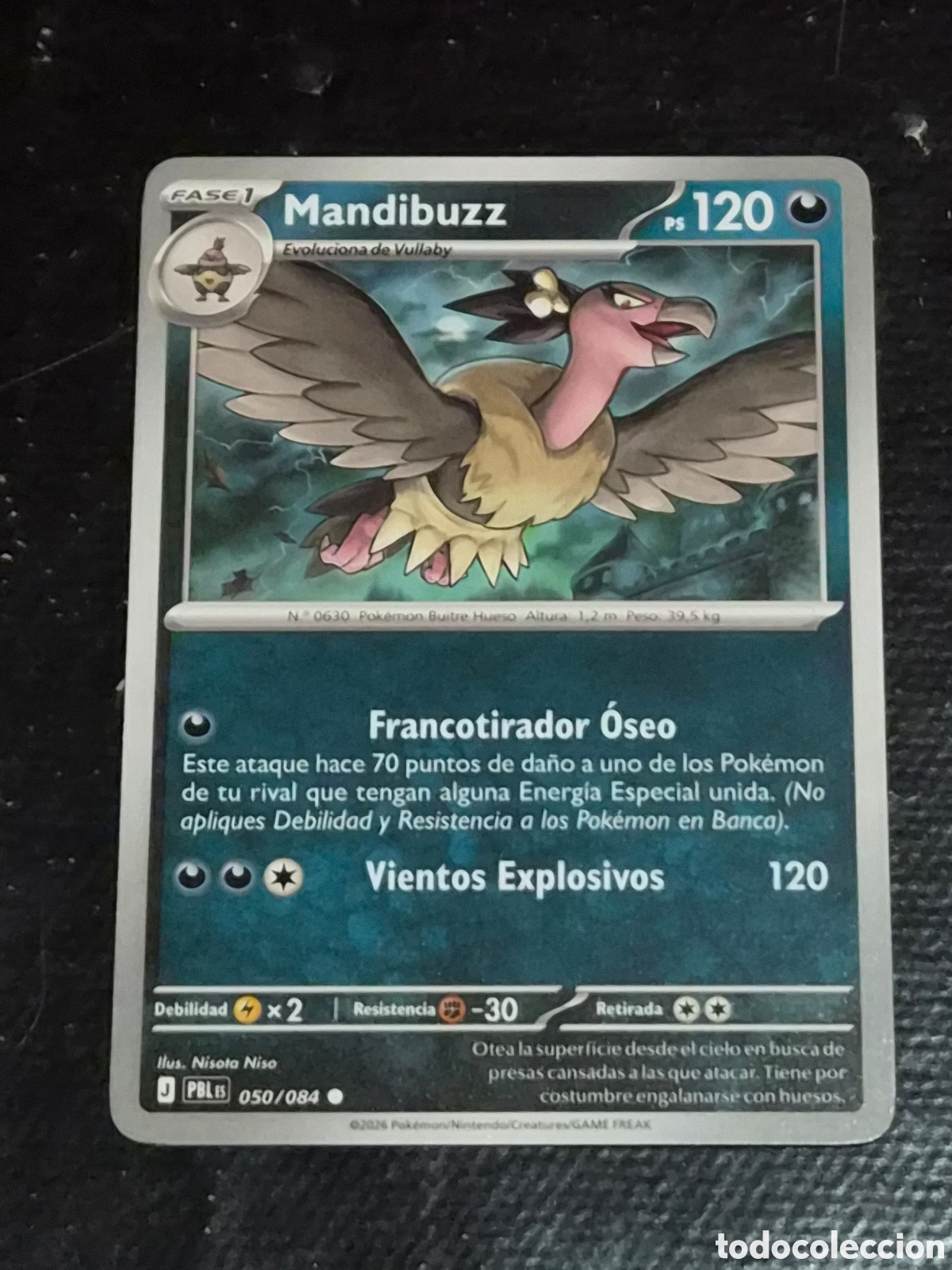 Trading cards: 50 - MANDIBUZZ , POKEMON OSCURIDAD ABSOLUTA
