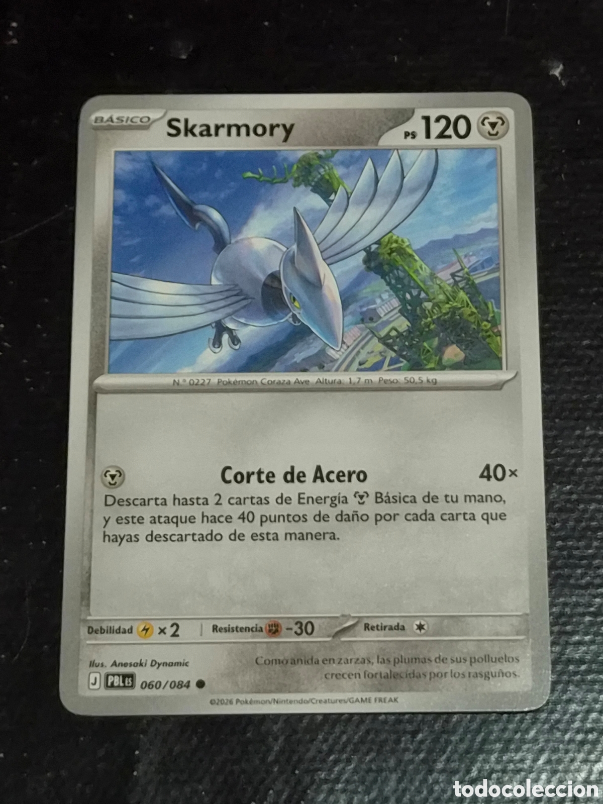 Trading cards: 60 - SKARMORY , POKEMON OSCURIDAD ABSOLUTA