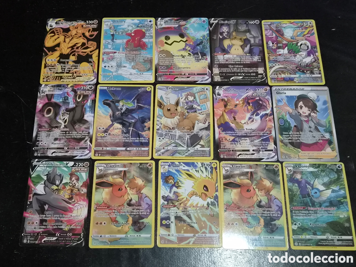 Trading cards: LOTE DE CARTAS POK&Eacute;MON ESPADA Y ESCUDO - ESTRELLAS BRILLANTES, NO SON ORIGINALES