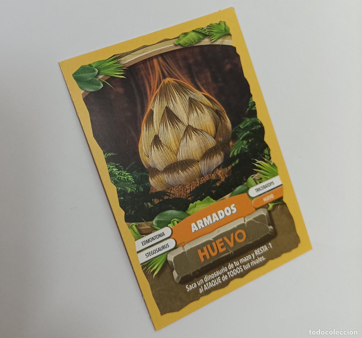 Trading cards: carta dinosarus lu dino cards promocional galletas promocion war game dinowar huevo