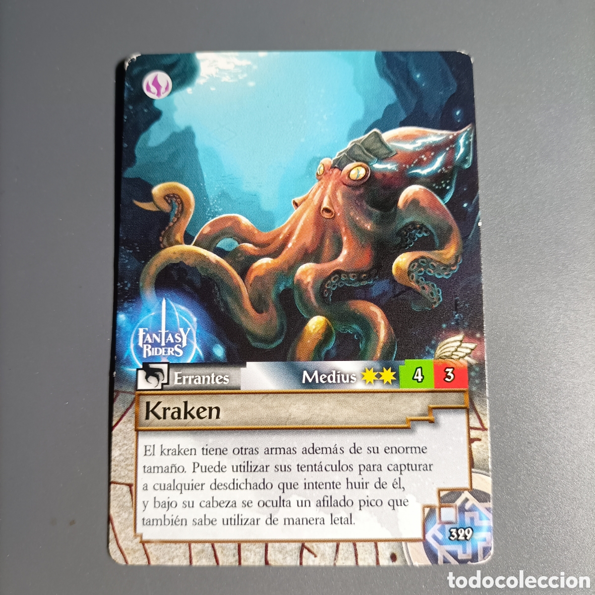 Trading cards: CARTA COLECCI&Oacute;N. FANTASY RIDERS 2018. №329 KRAKEN