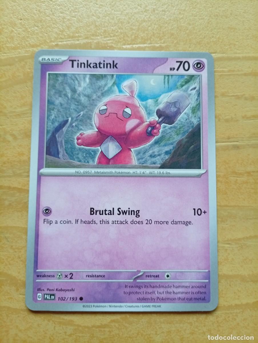 Trading cards: Carta Pok&eacute;mon Tinkatink de la expansi&oacute;n Scarlet & Violet. - N&uacute;mero de carta: 102/193 - A&ntilde;o de publi