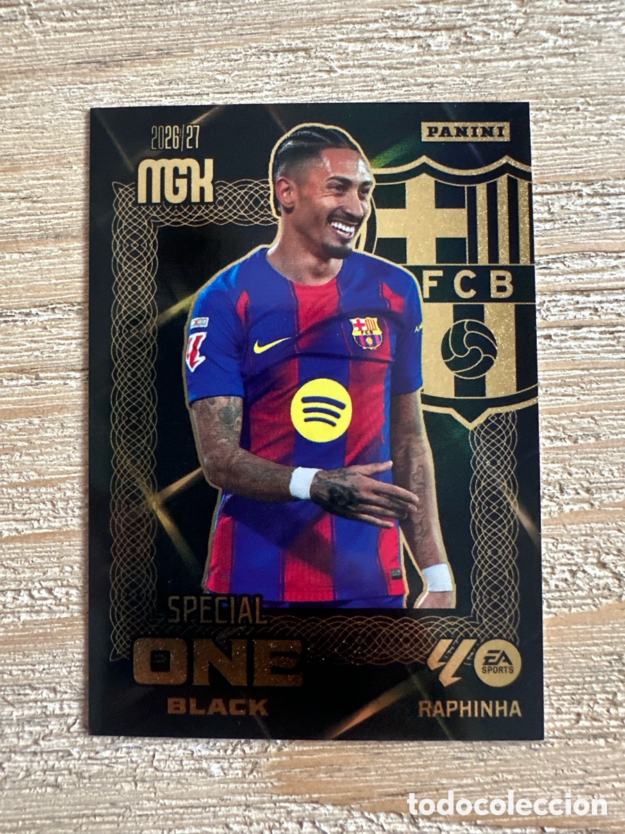 Trading Cards: RAPHINHA FC BARCELONA SPECIAL ONE BLACK MEGACRACKS 2026/27 26-27 26 27 MGK PANINI